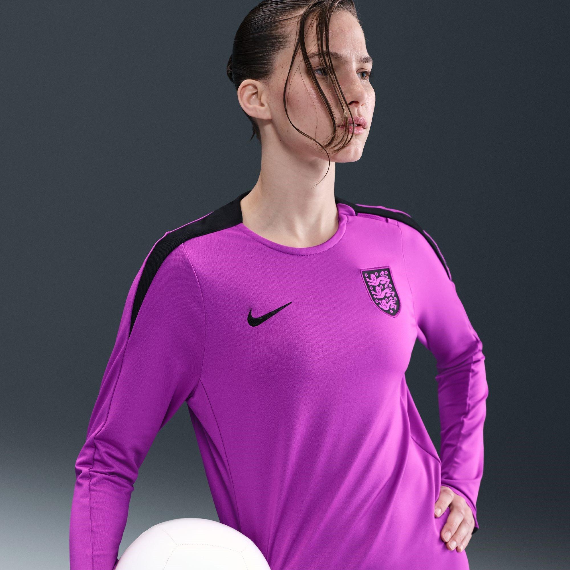 Purple/Black - Nike - England Strike Crew Top 2025 Womens - 6