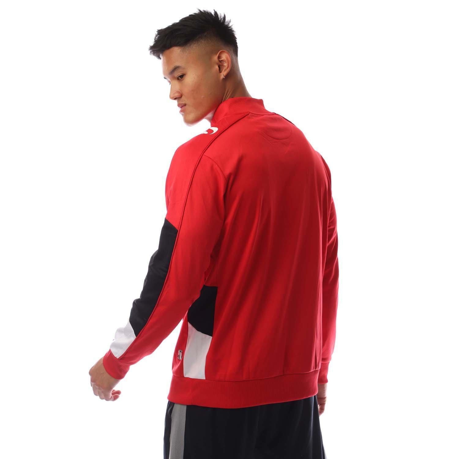 Red/White/Blk - Sondico - Men's 1/4 Zip Fleece - 3