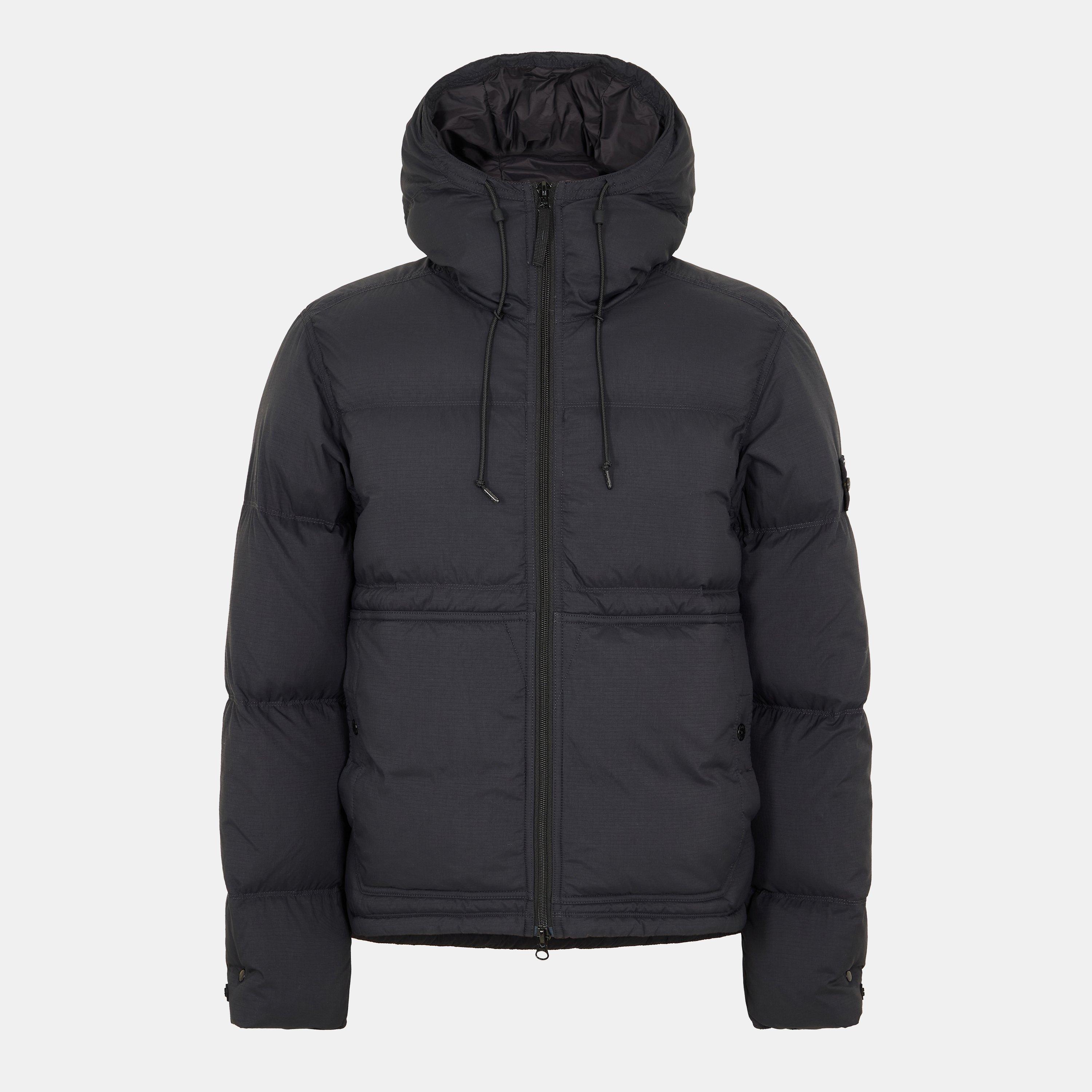 Nero V0029 - Stone Island - Men's Quilted Medium Puffer Jacket - 1
