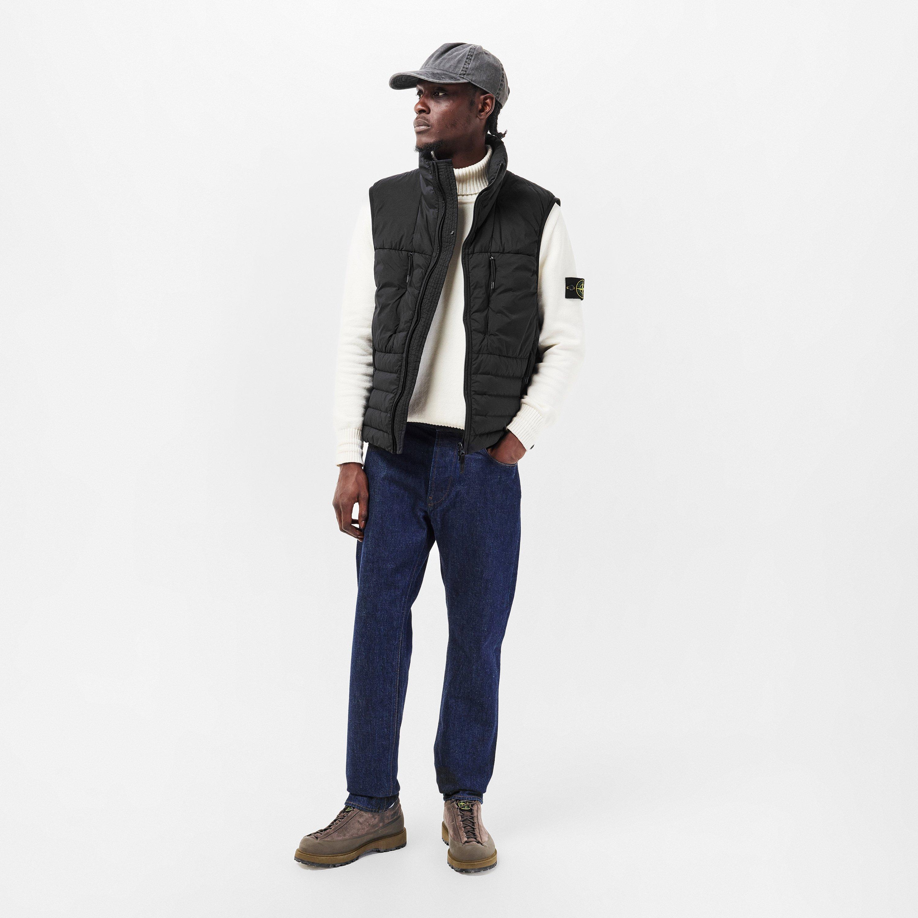 Nero V0029 - Stone Island - Men's Loom Sleeveless Gilet - 6