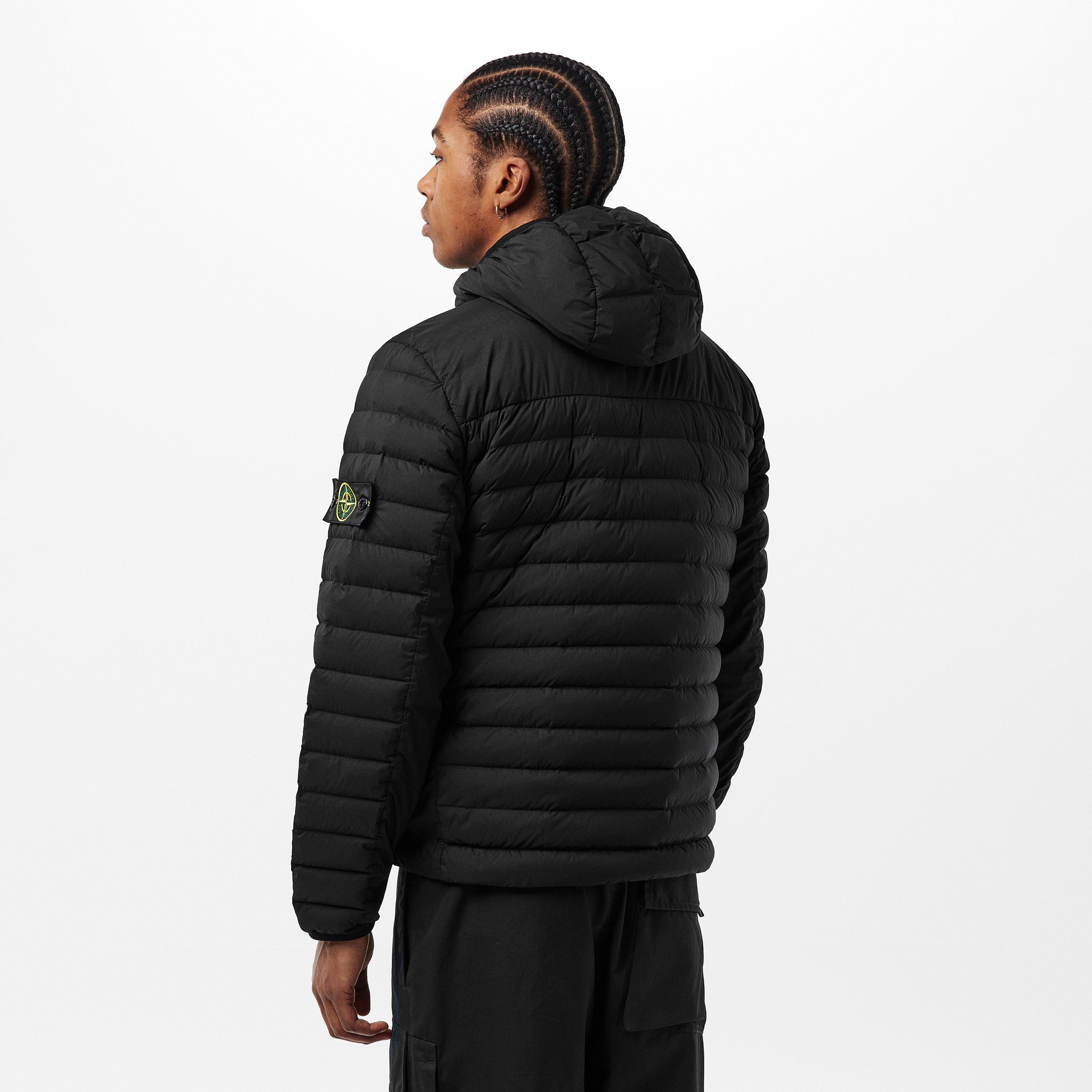 Nero V0029 - Stone Island - Men's Duck Down Full Zip Medium Puffer Jacket - 4