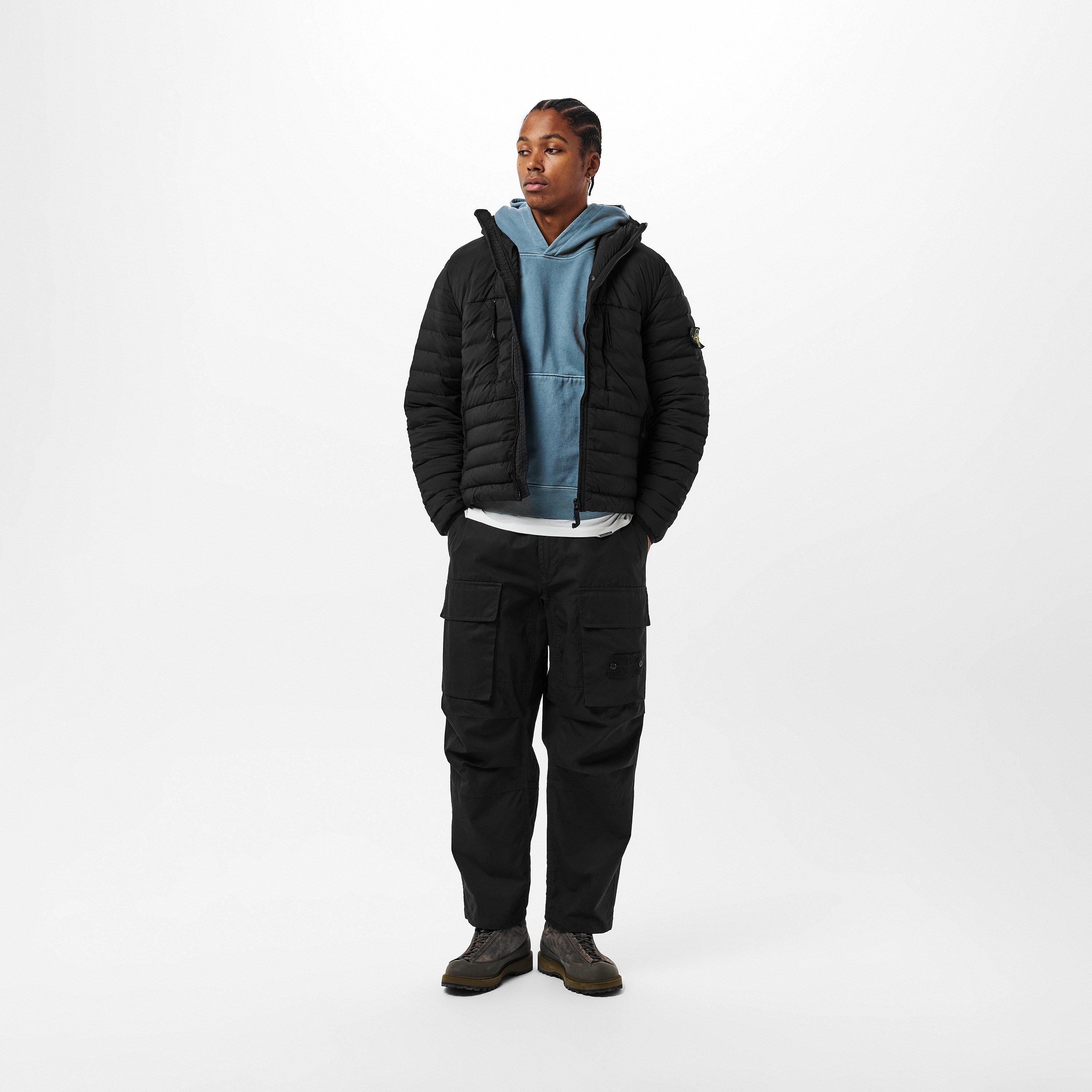 Nero V0029 - Stone Island - Men's Duck Down Full Zip Medium Puffer Jacket - 6