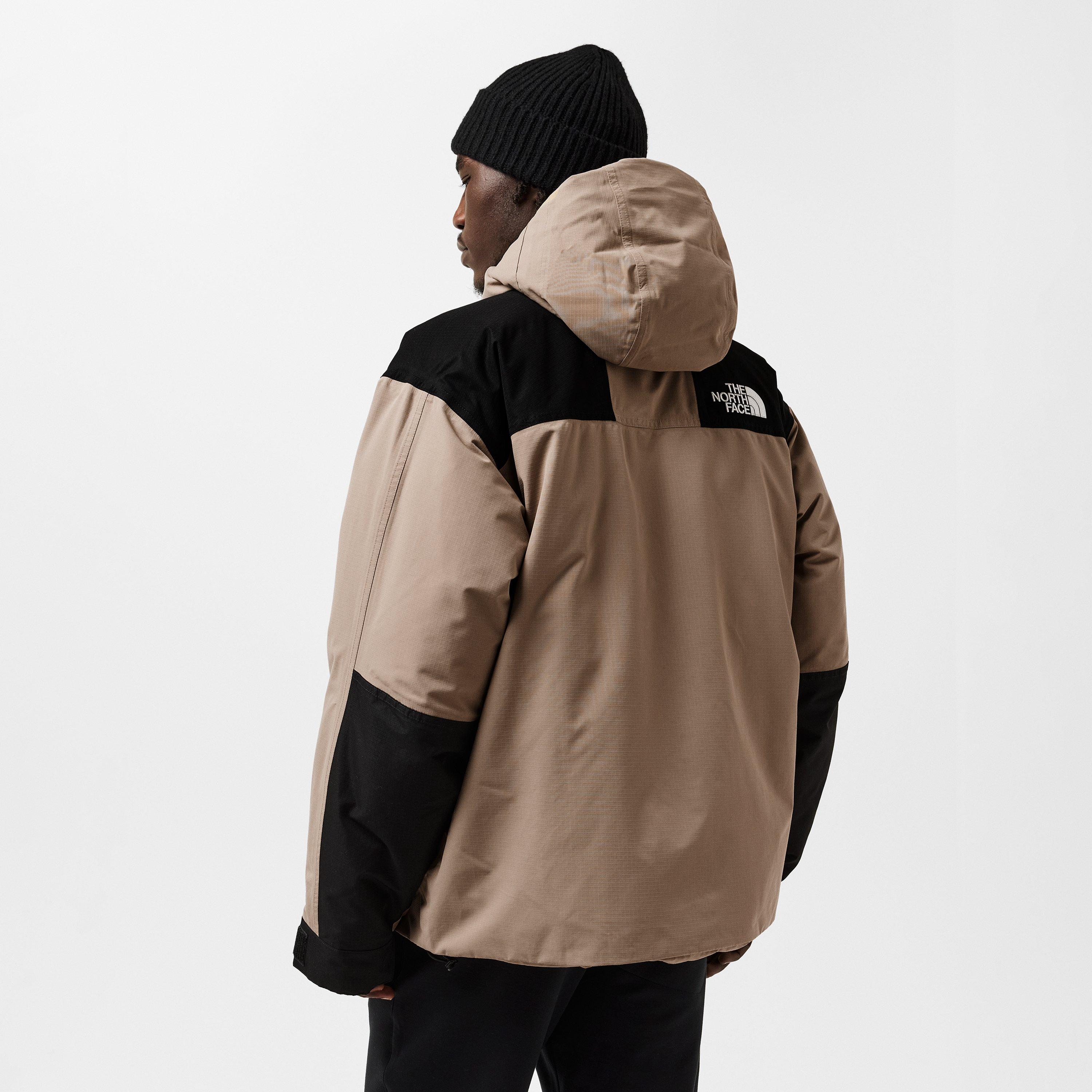 Mushroom Grey - The North Face - Men's Mountain Insulated Water Repellent Short Puffer Jacket - 4