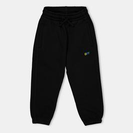 Off White Kids Closed Hem Fleece Jogging Bottoms, Closed Hem Design