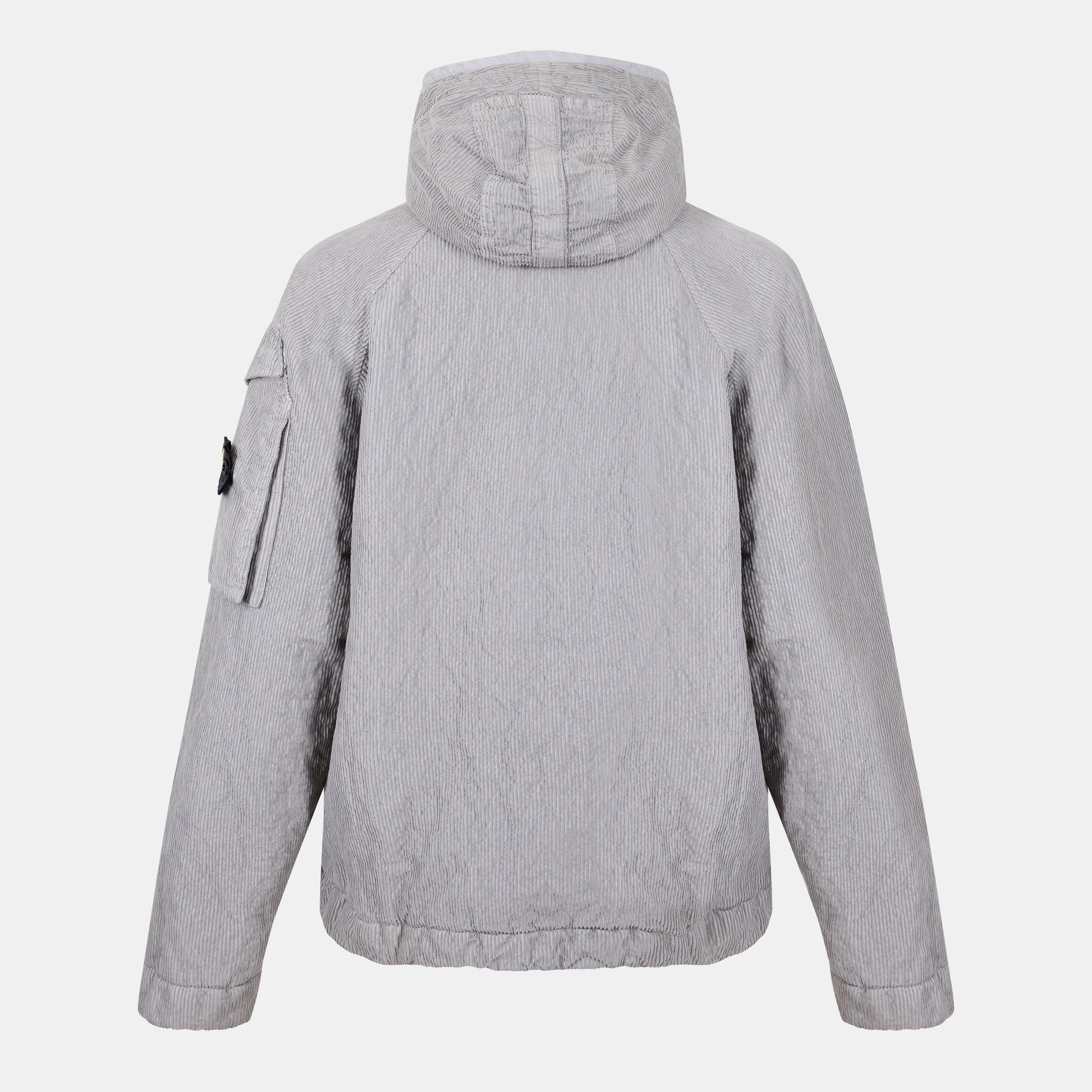 Stone Island Men's Cord Hood Medium Puffer Jacket | Cruise Fashion