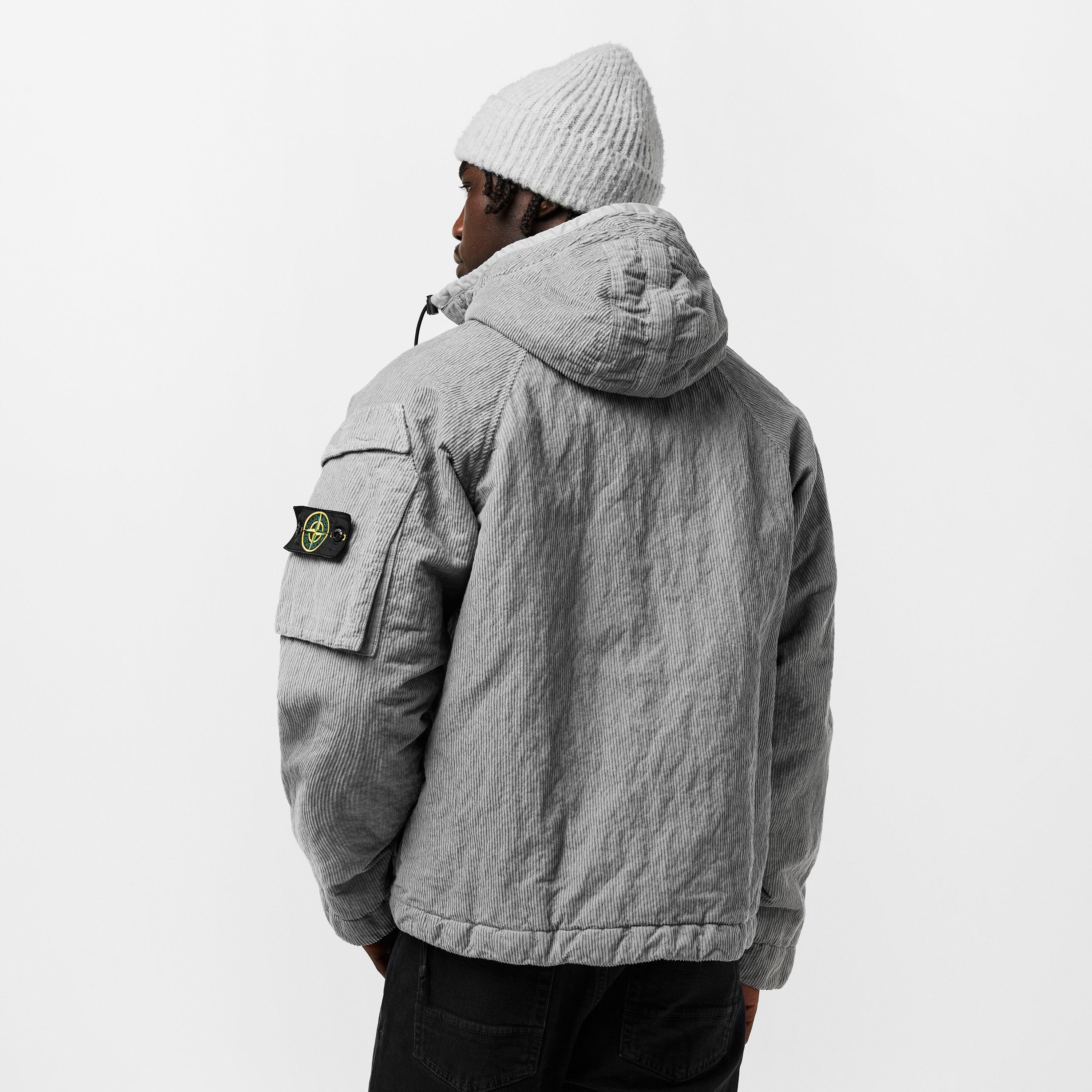 Stone Island Men's Cord Hood Medium Puffer Jacket | Cruise Fashion