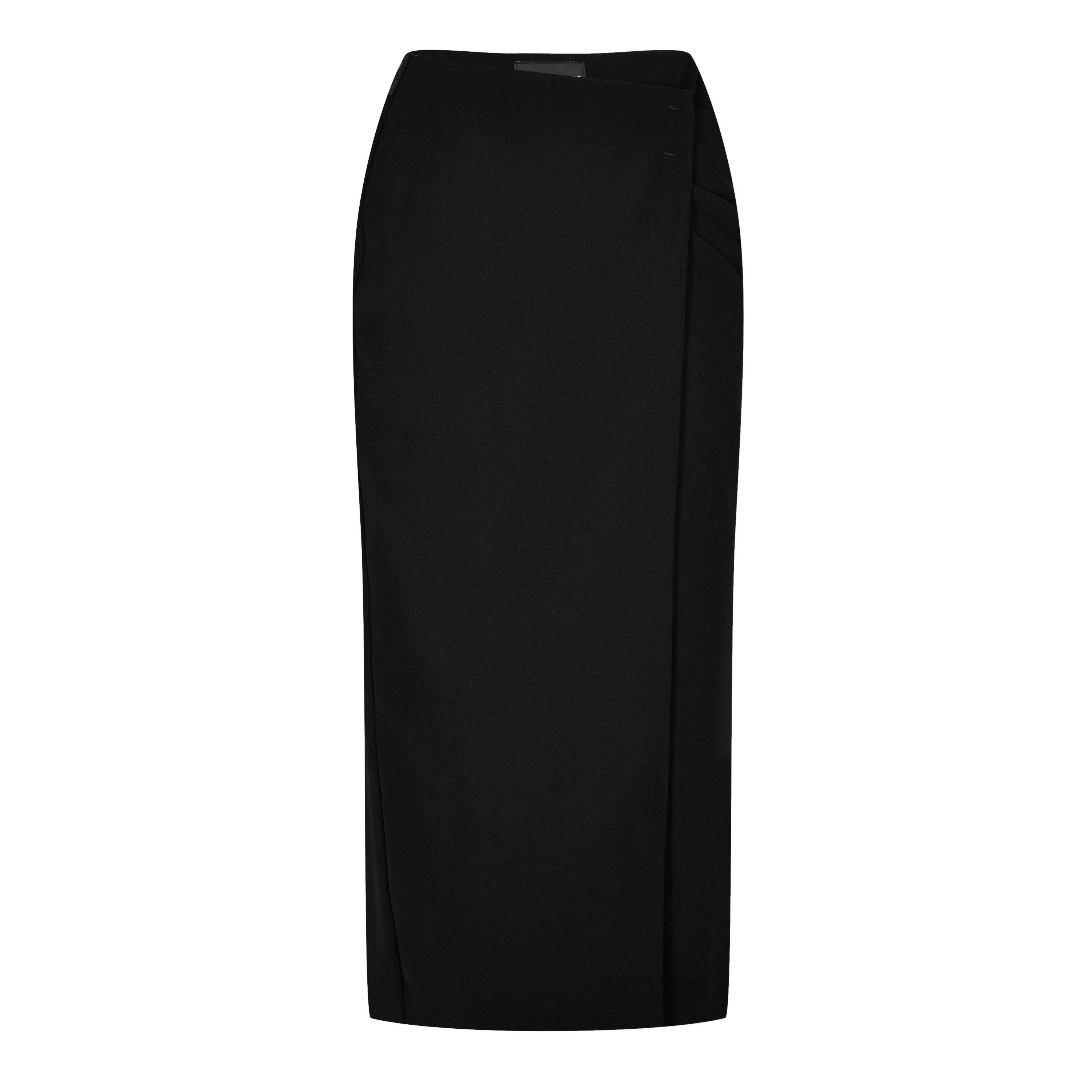 Emporio Armani Women's Midi Skirt - Nero - 8 (XS)