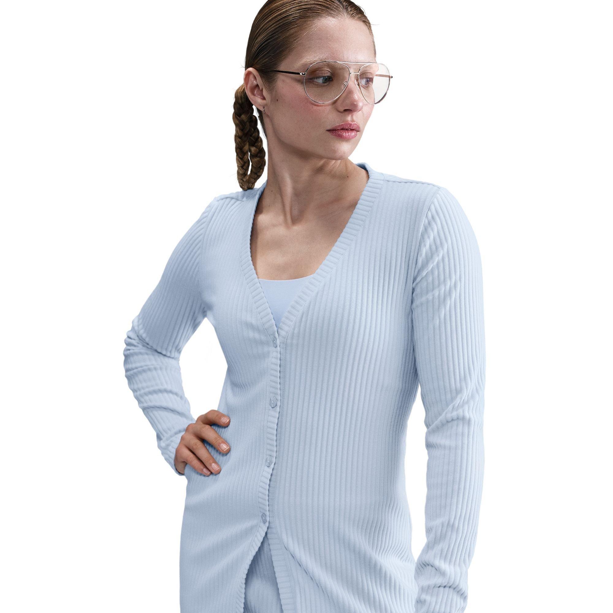 Women's Knitted Rib Cardigan