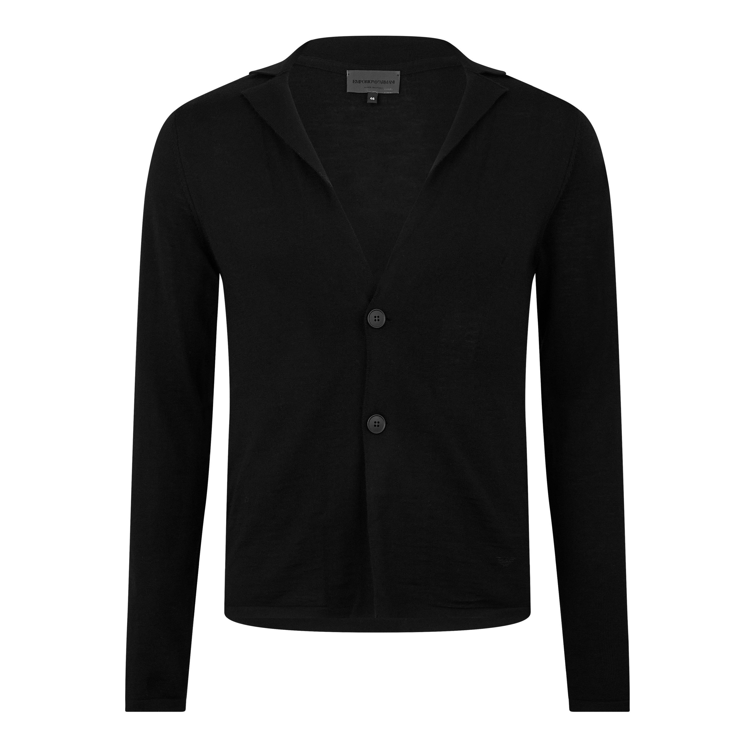 Nero - Emporio Armani - Men's Knitted Cardigan - 5