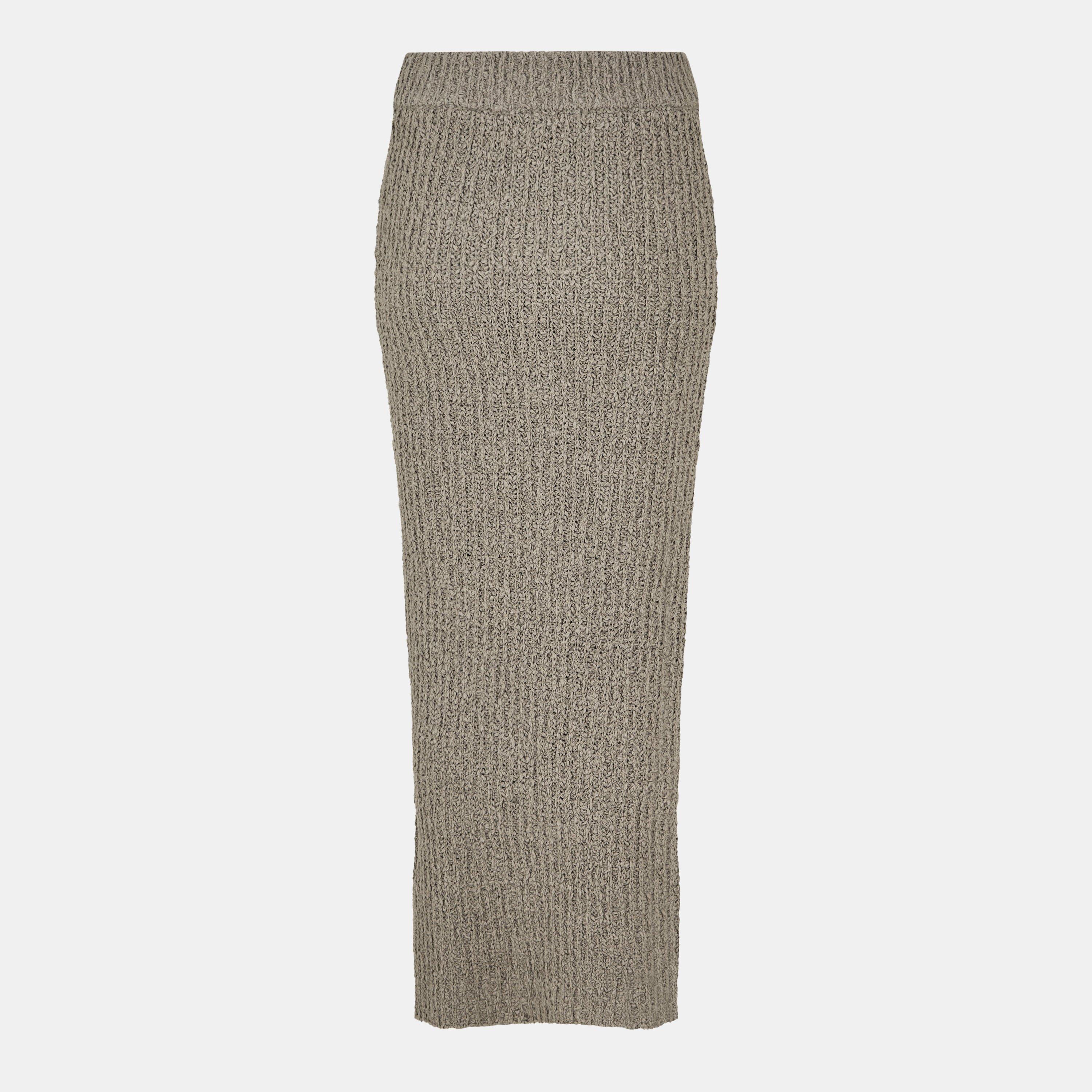 Taupe - Jack Wills - Stitchy Maxi Knitted Skirt - 2