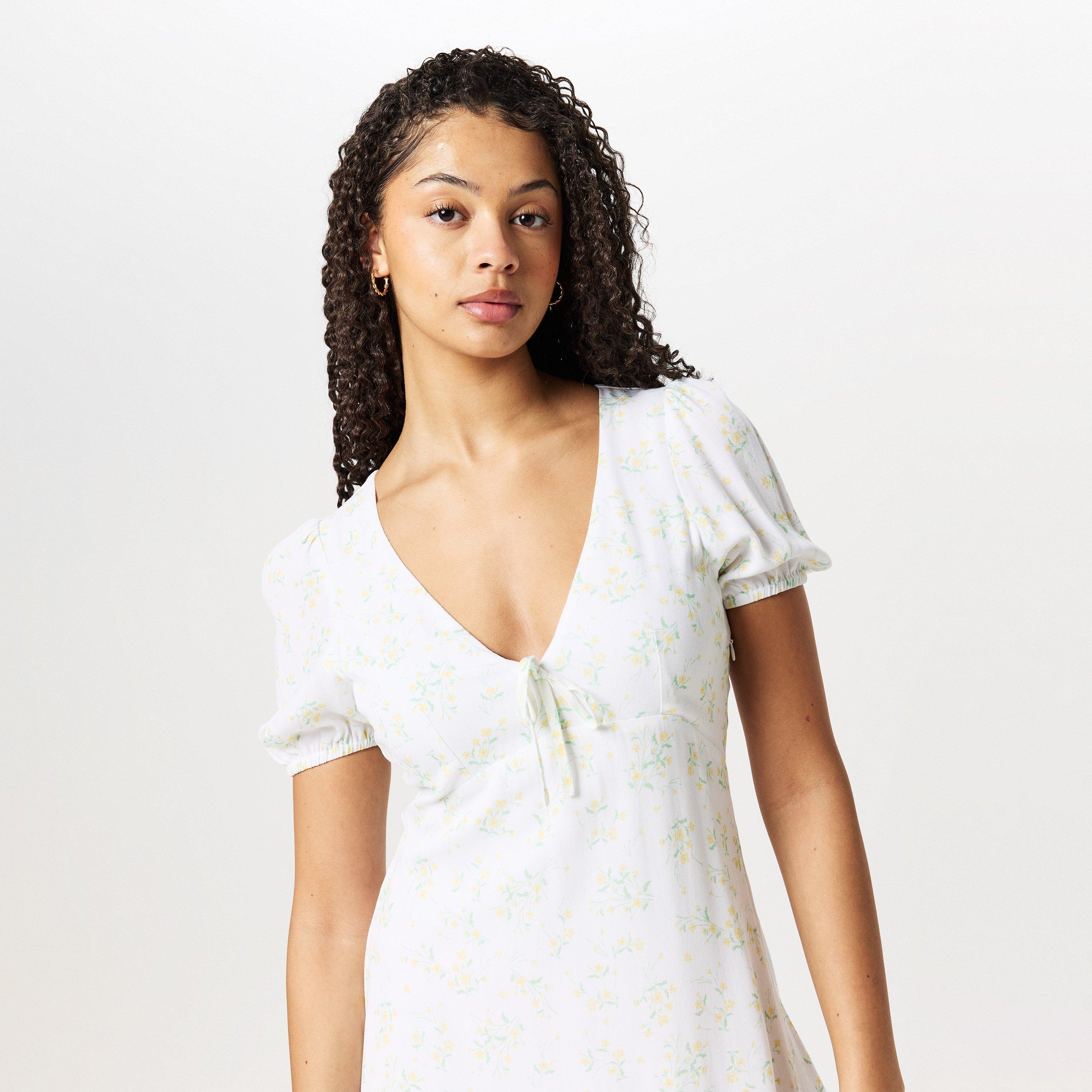 White/Yellw Dit - Jack Wills - JW Cut Out Mini Dress - 3