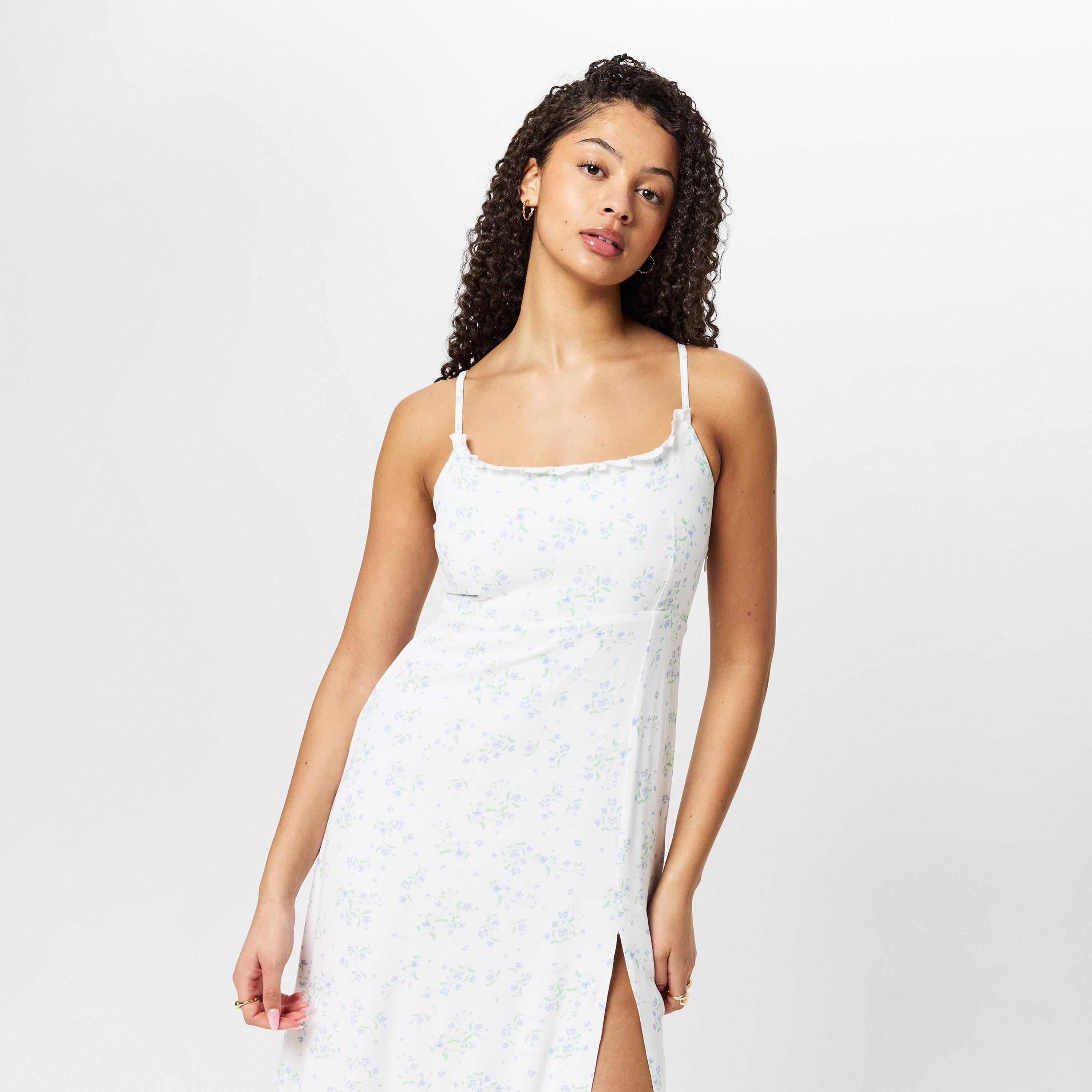 White/Blue Dits - Jack Wills - Midi Tea Dress - 3