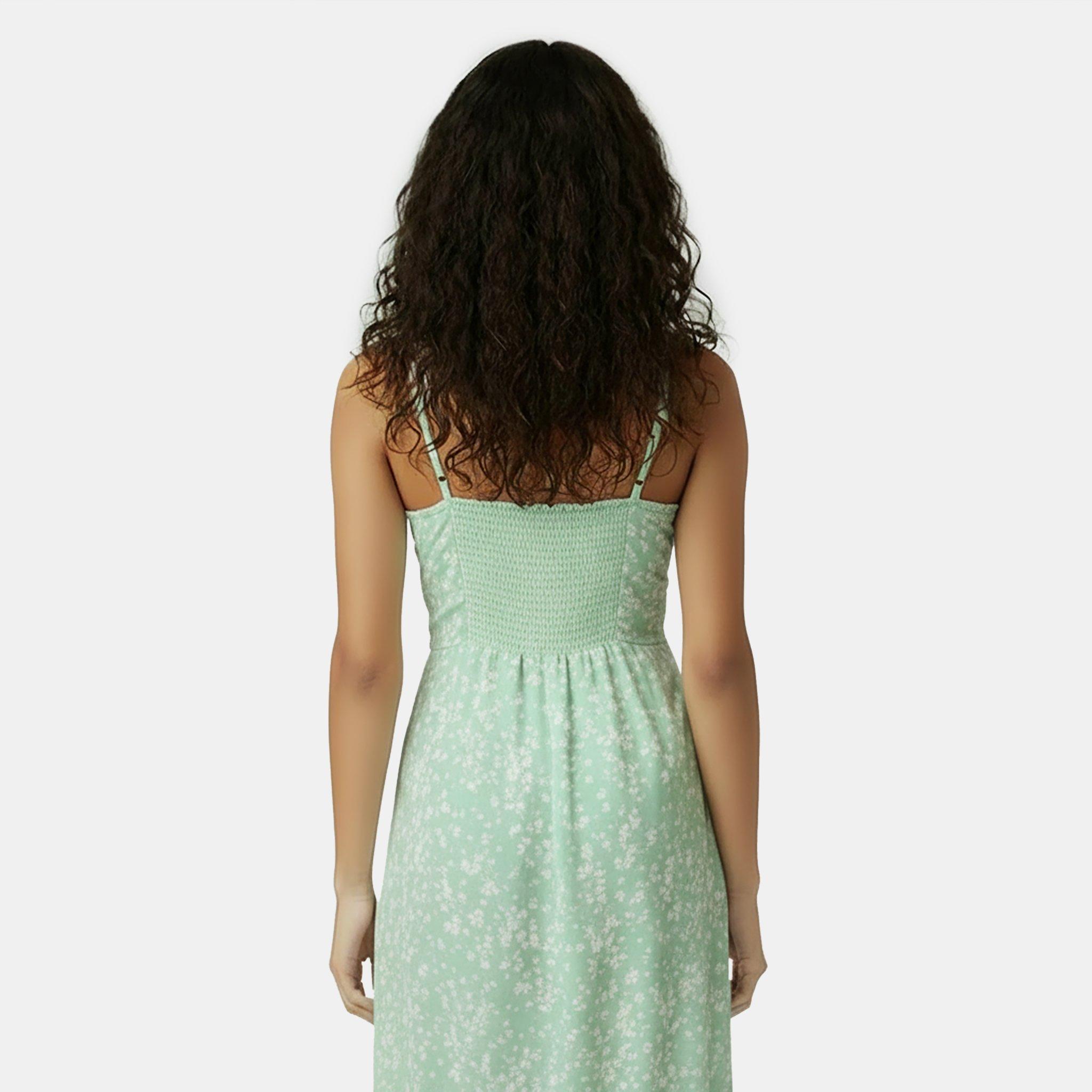 Green Ditsy - Jack Wills - Women's Midi Tea Dress - 4