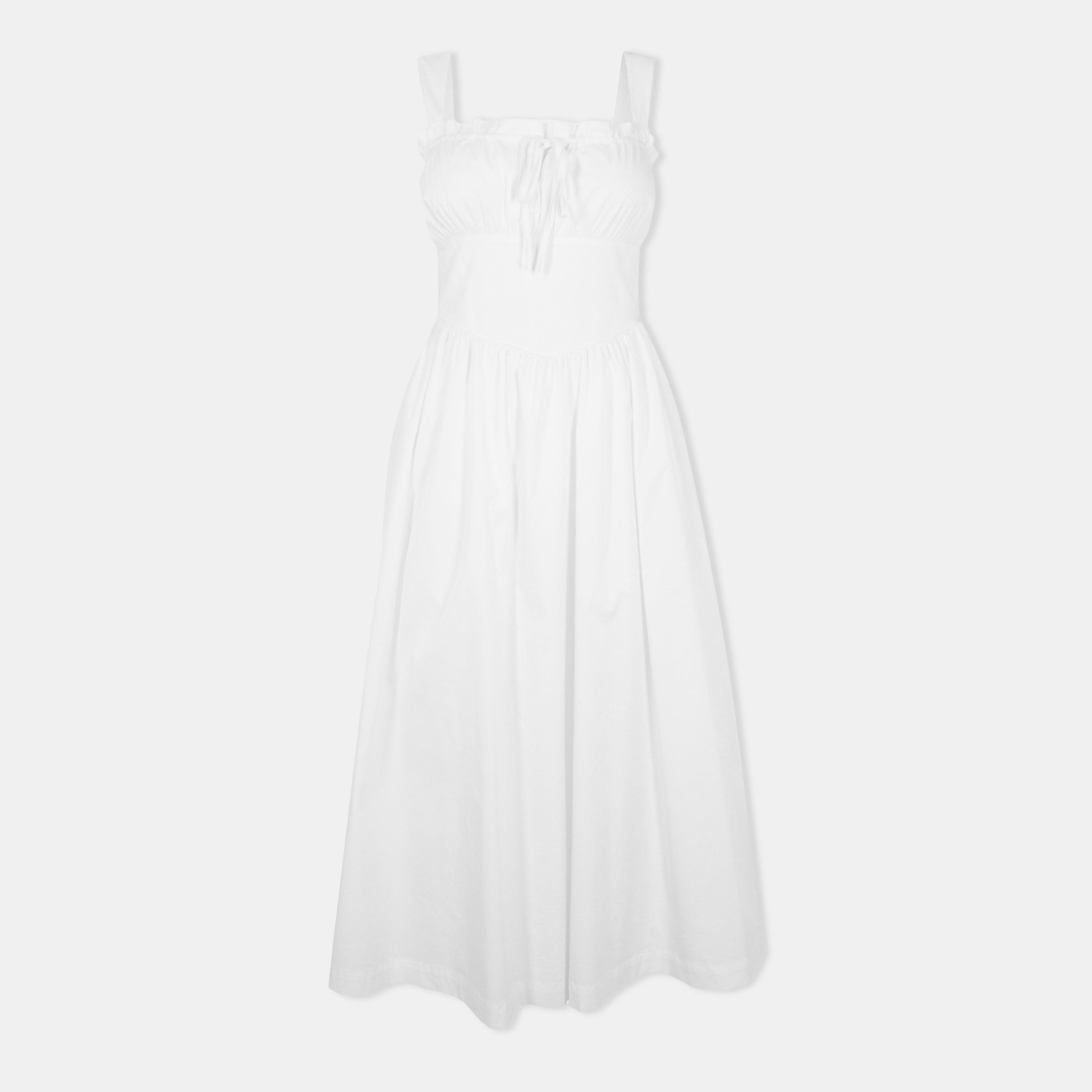 White - Jack Wills - Women's Midi Tea Dress - 1