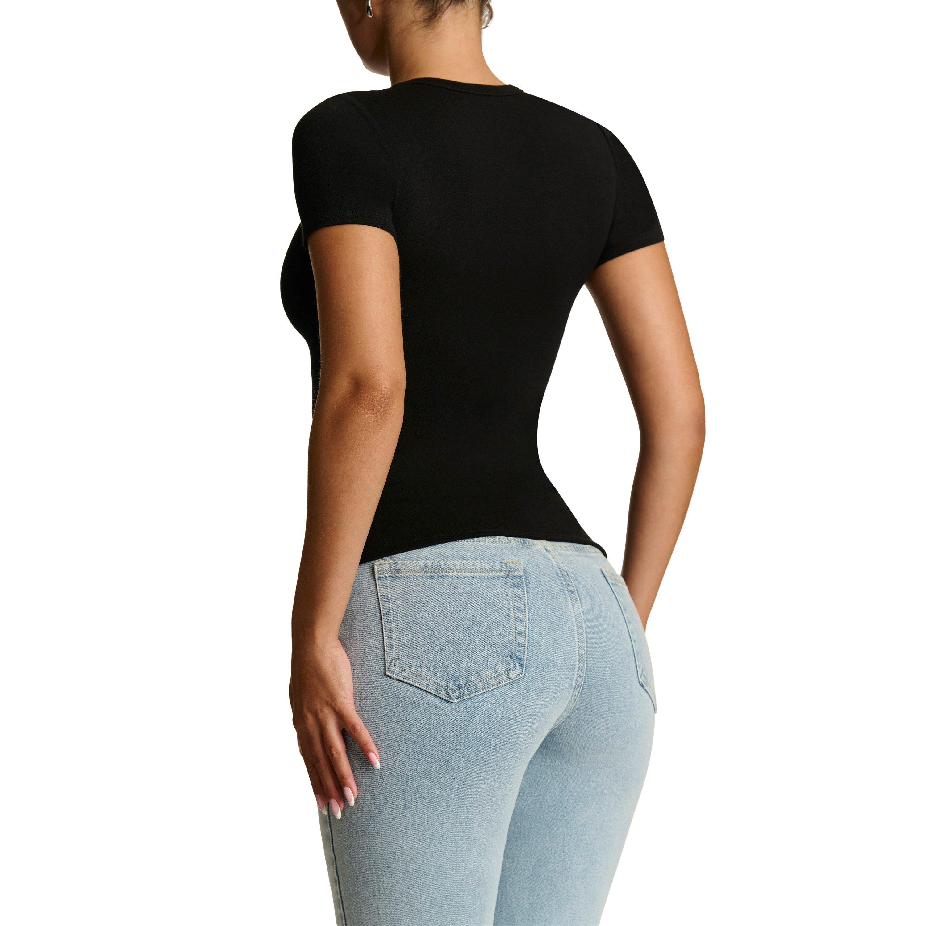 Black - Naked Wardrobe - Crewneck Top - 5