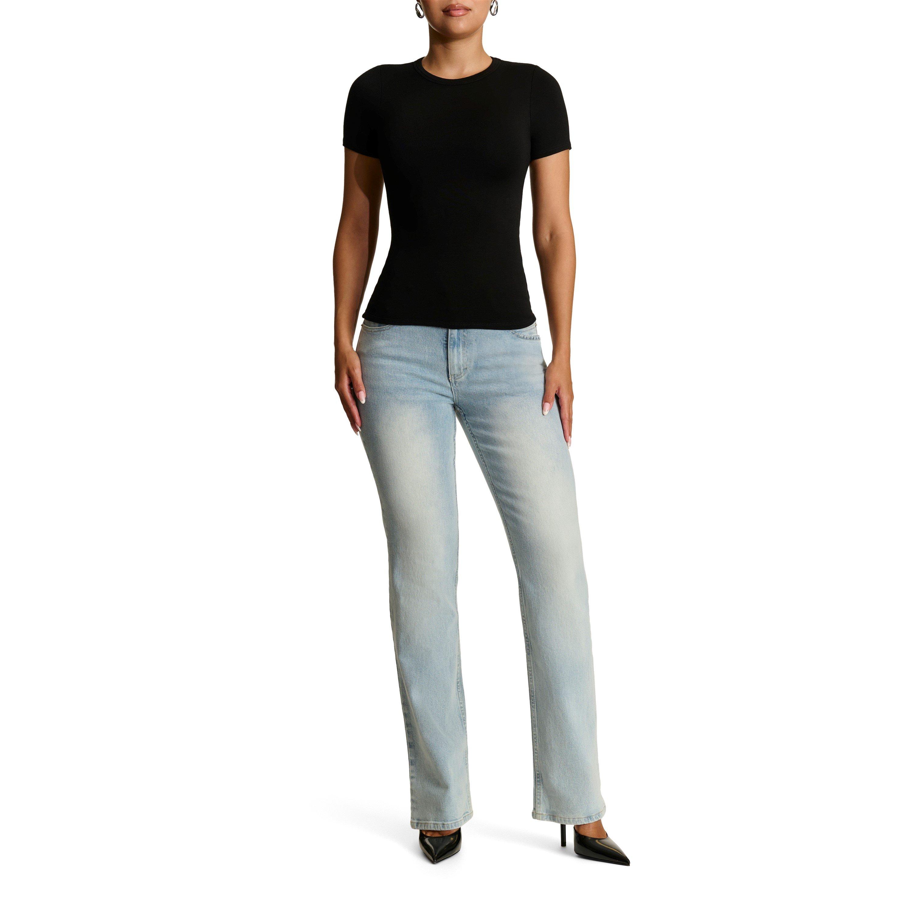 Black - Naked Wardrobe - Crewneck Top - 6