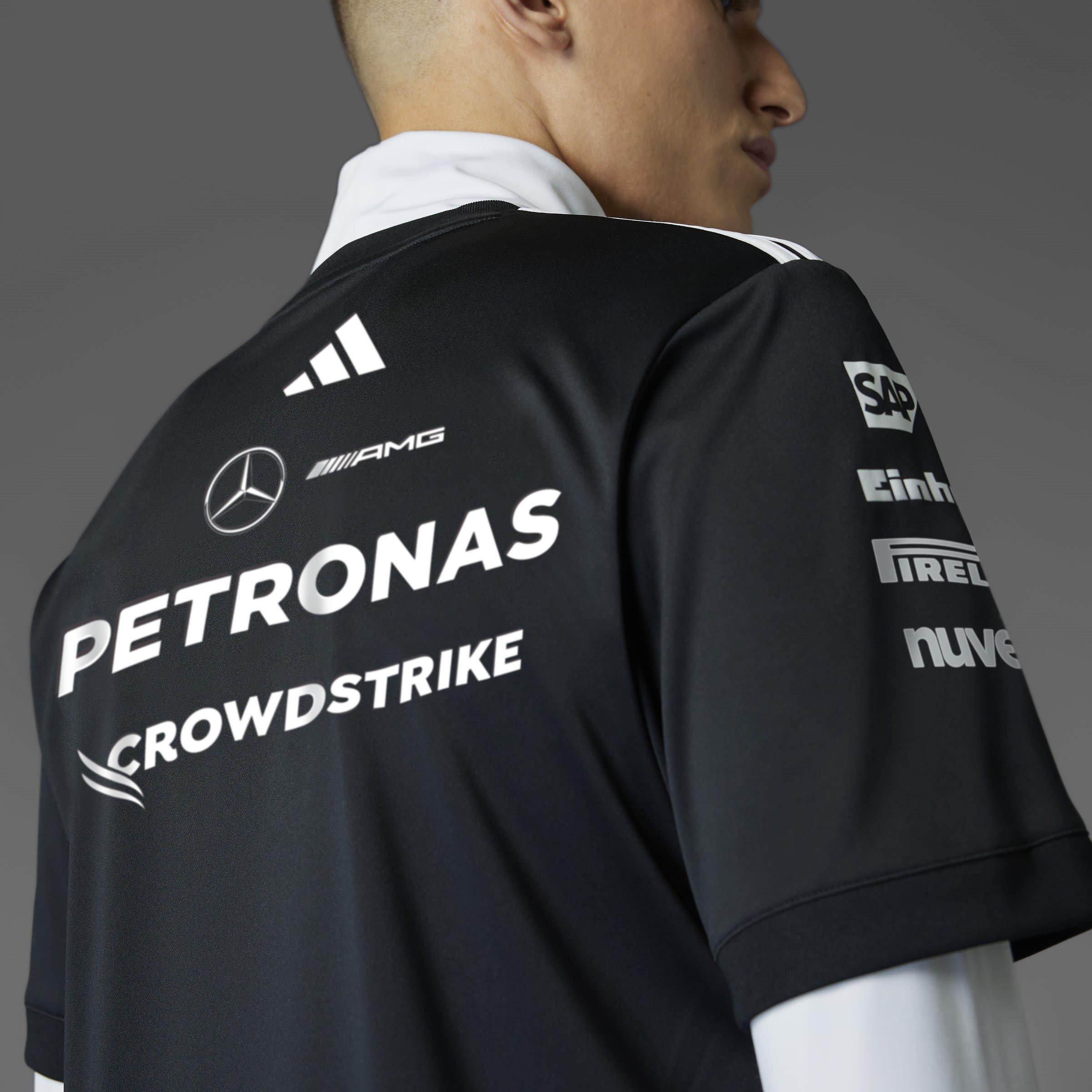 Preto/Branco - adidas - Mercedes AMG Petronas Formula One Team Driver Shirt Mens - 14