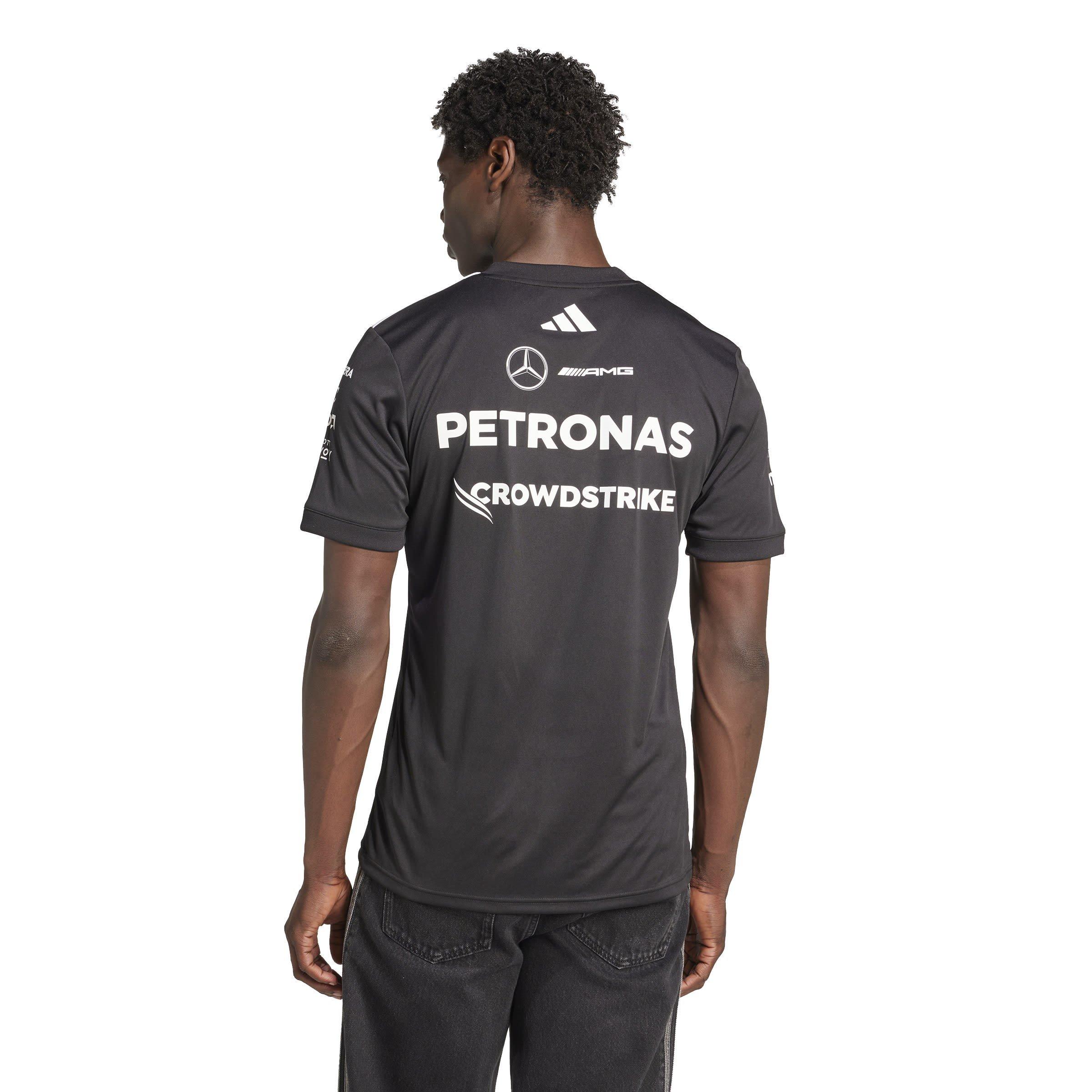 Preto/Branco - adidas - Mercedes AMG Petronas Formula One Team Driver Shirt Mens - 3