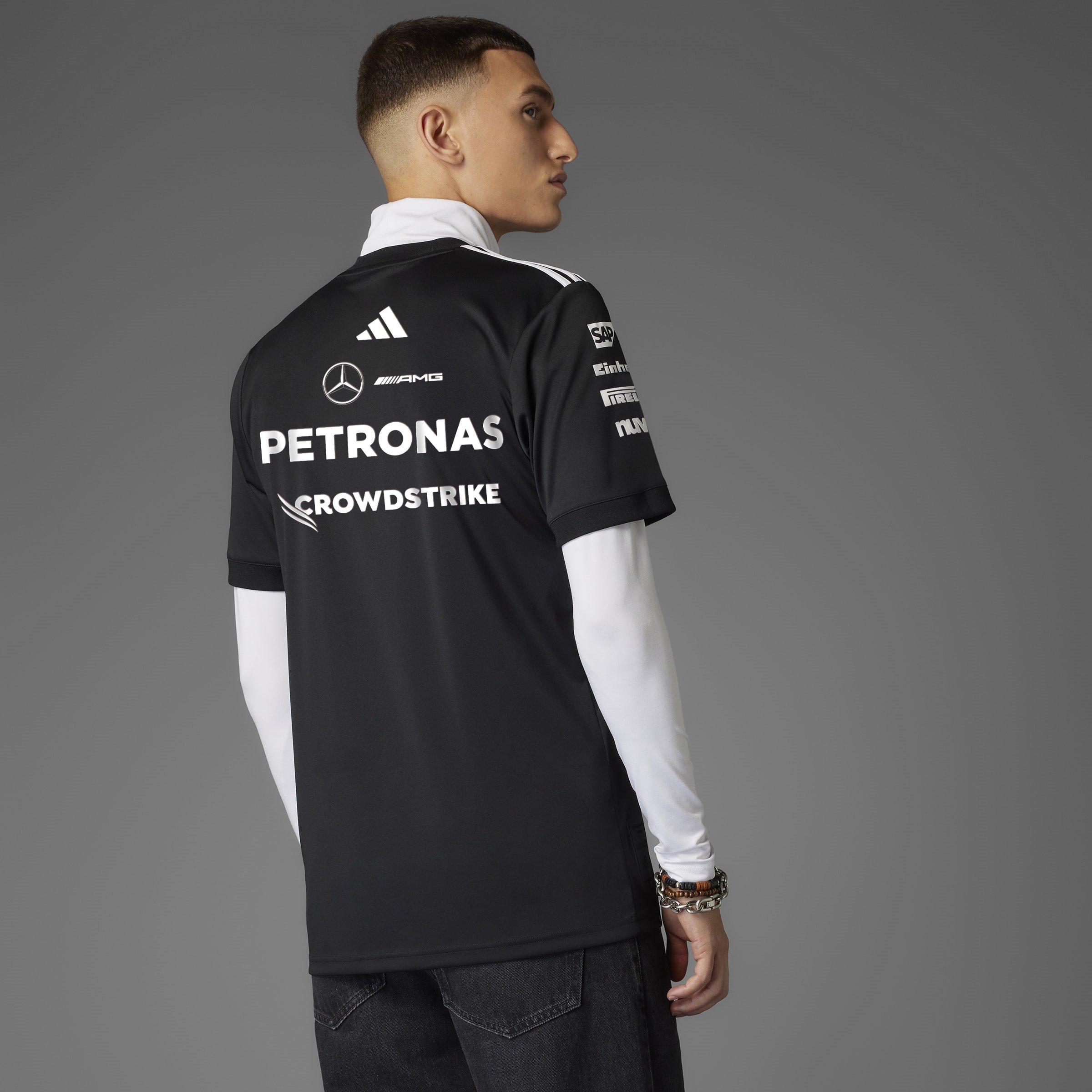 Preto/Branco - adidas - Mercedes AMG Petronas Formula One Team Driver Shirt Mens - 9