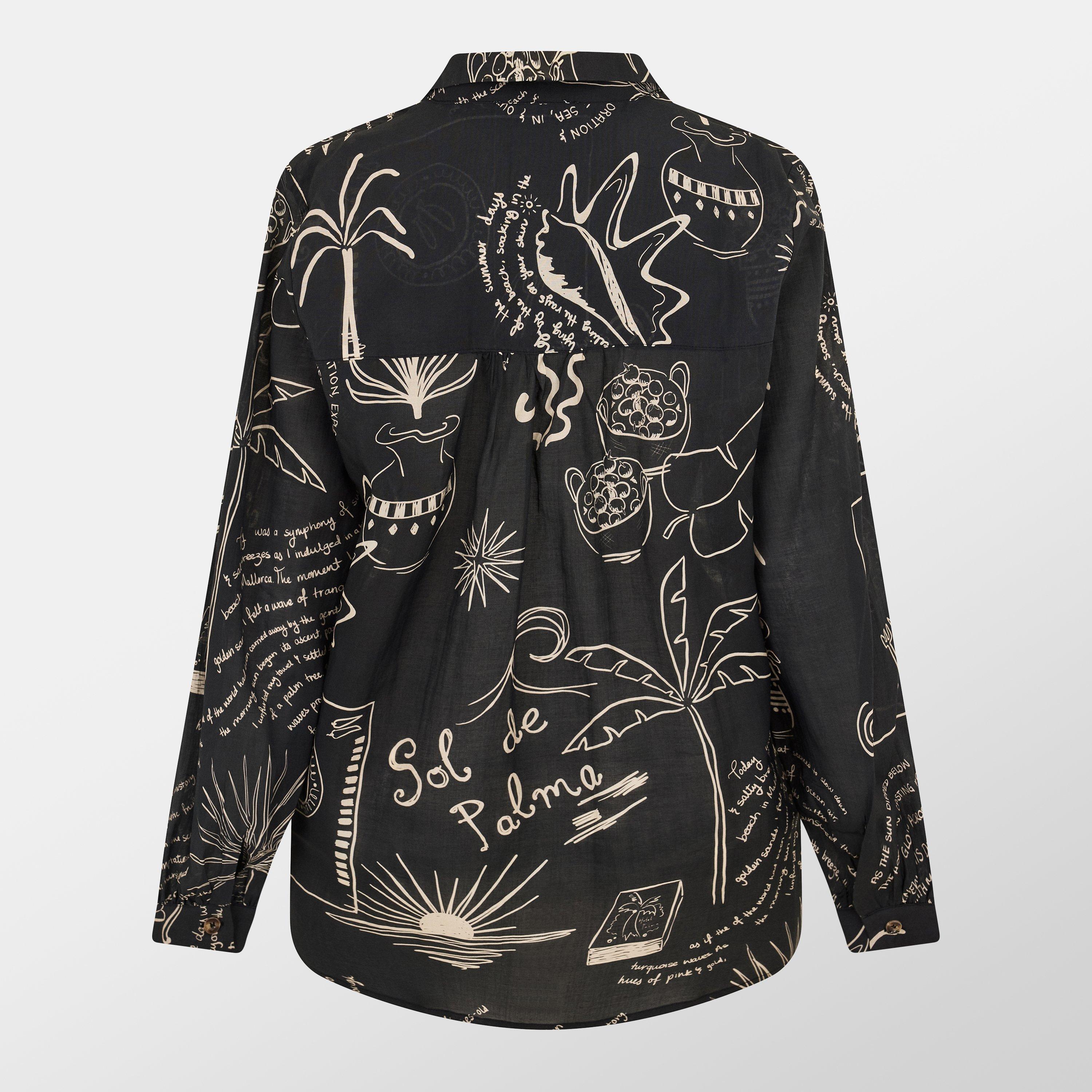 Black/White - Never Fully Dressed - Mono Palma Miley Shirt - 2