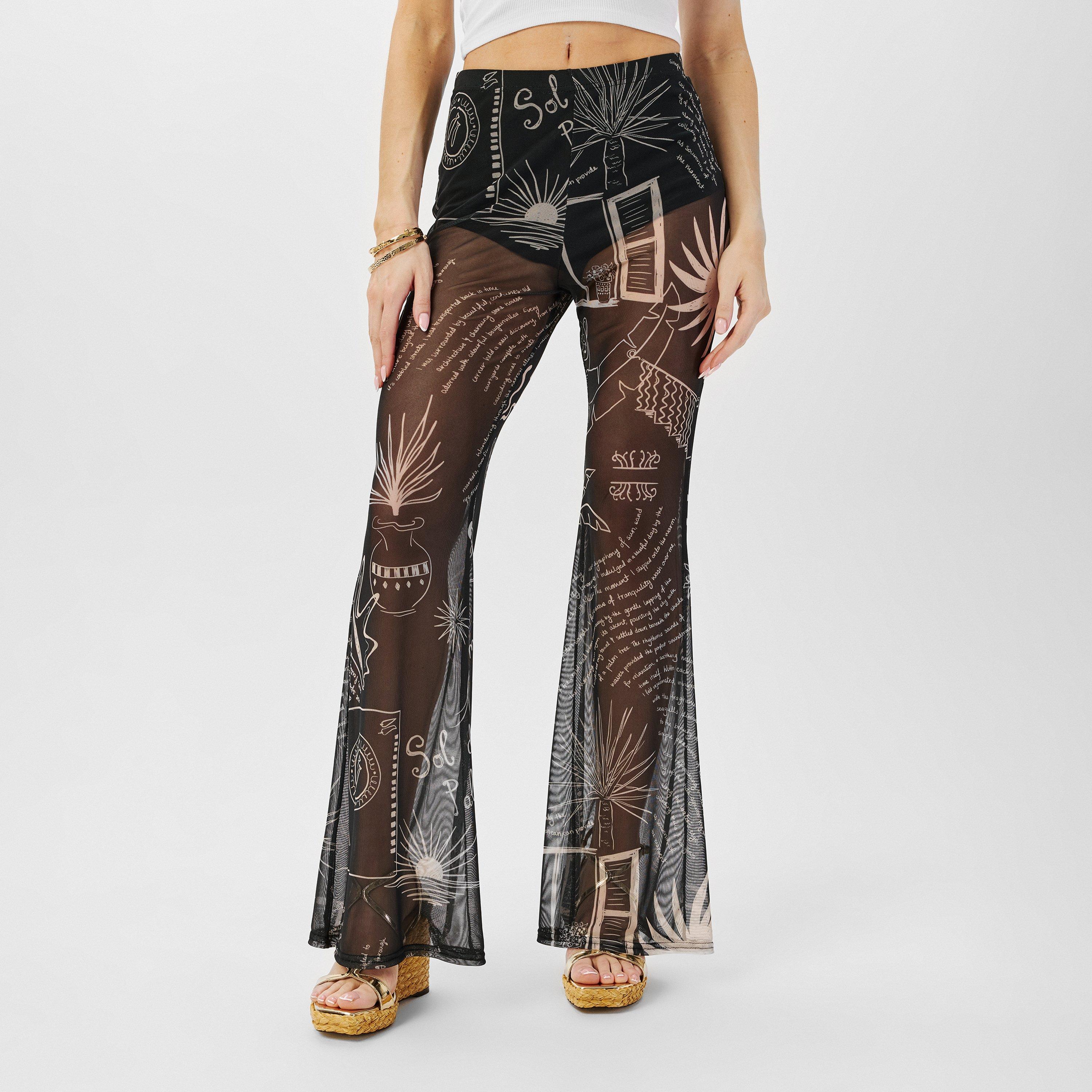 Black/White - Never Fully Dressed - Palm Trousers - 3