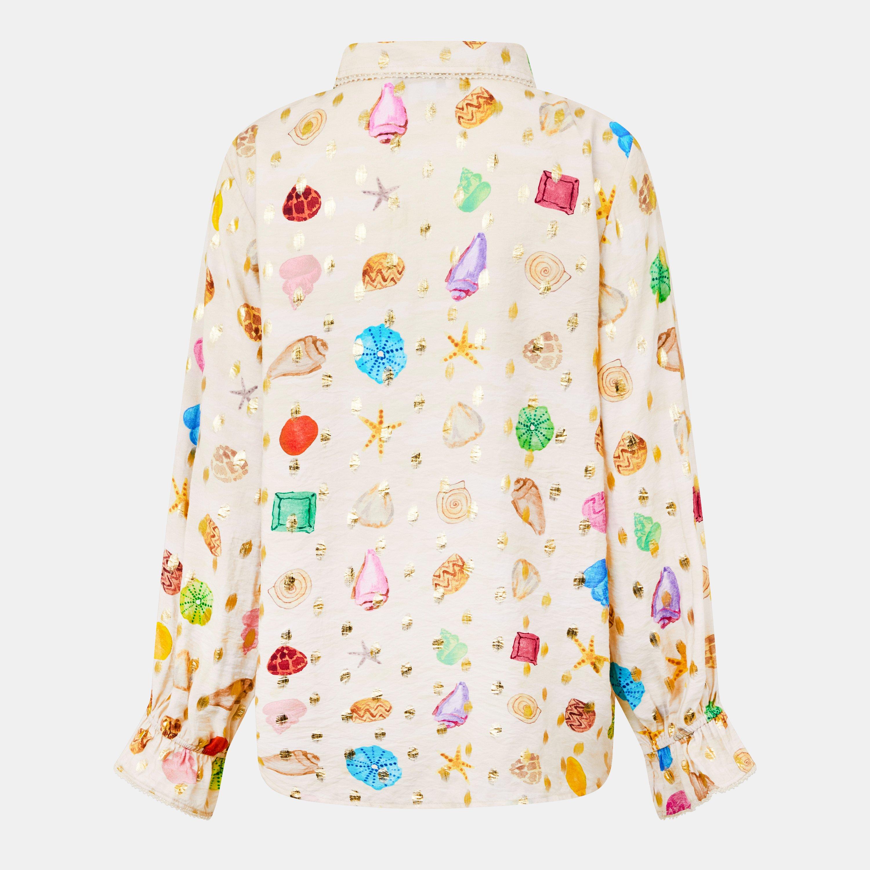 Cream - Never Fully Dressed - Women's Shell Geanie Long-Sleeve Patterned Shirt - 2