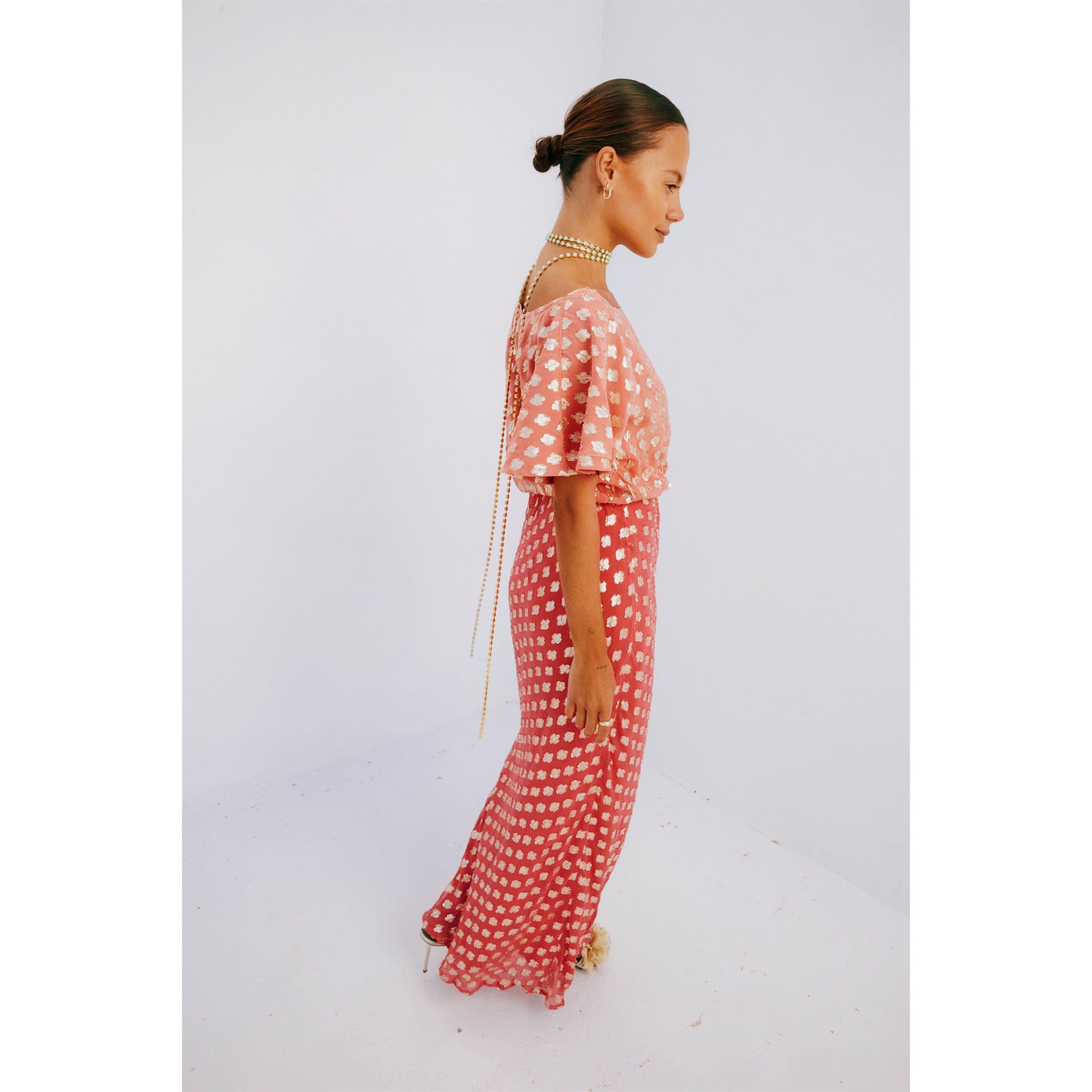 Pink - Never Fully Dressed - Women's Jacquard Tilly Maxi Dress - 11