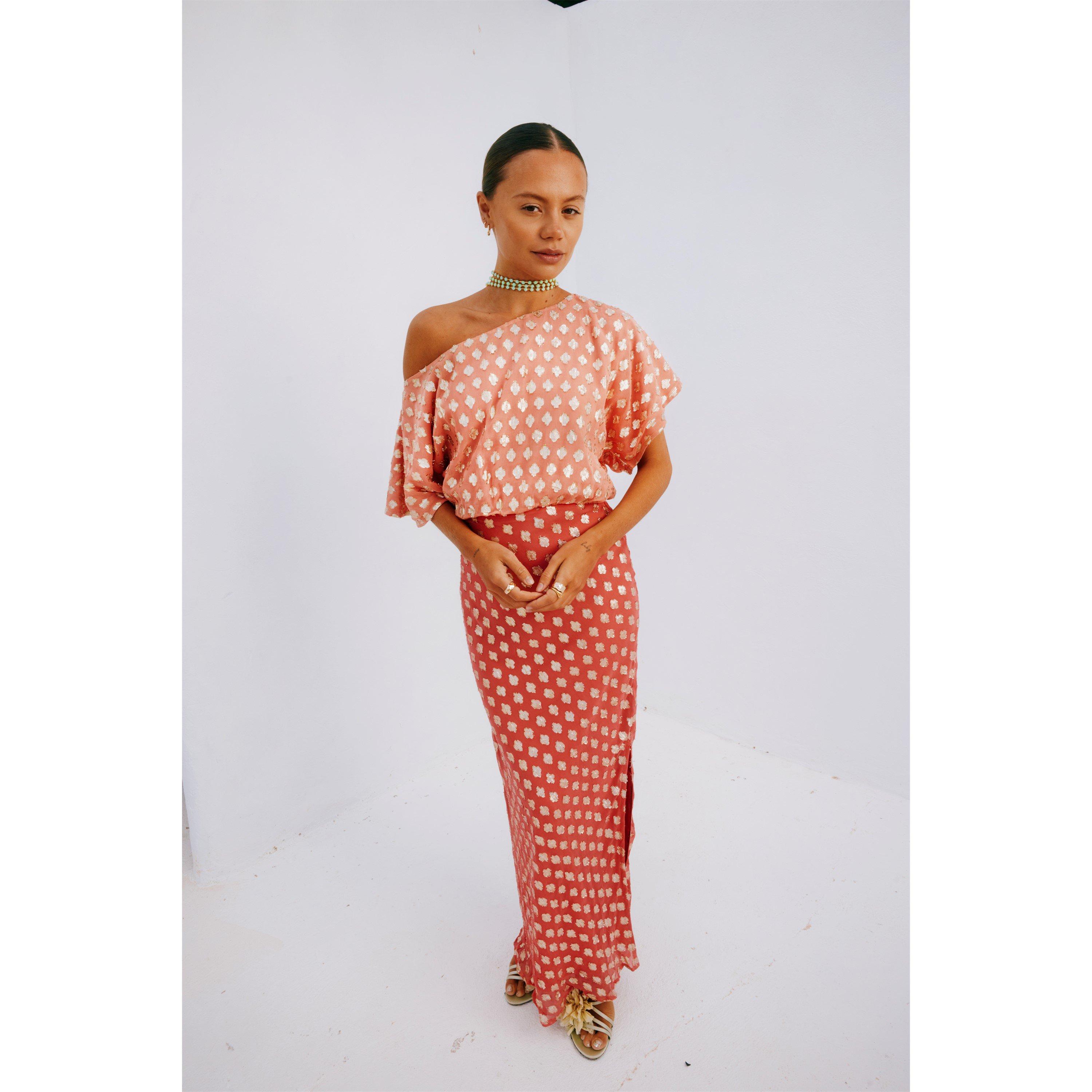 Pink - Never Fully Dressed - Women's Jacquard Tilly Maxi Dress - 3