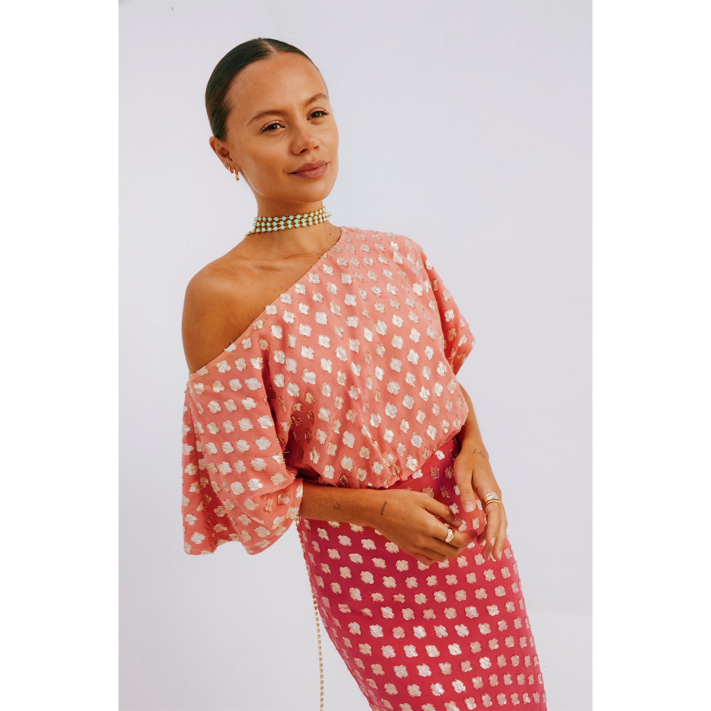 Pink - Never Fully Dressed - Women's Jacquard Tilly Maxi Dress - 5