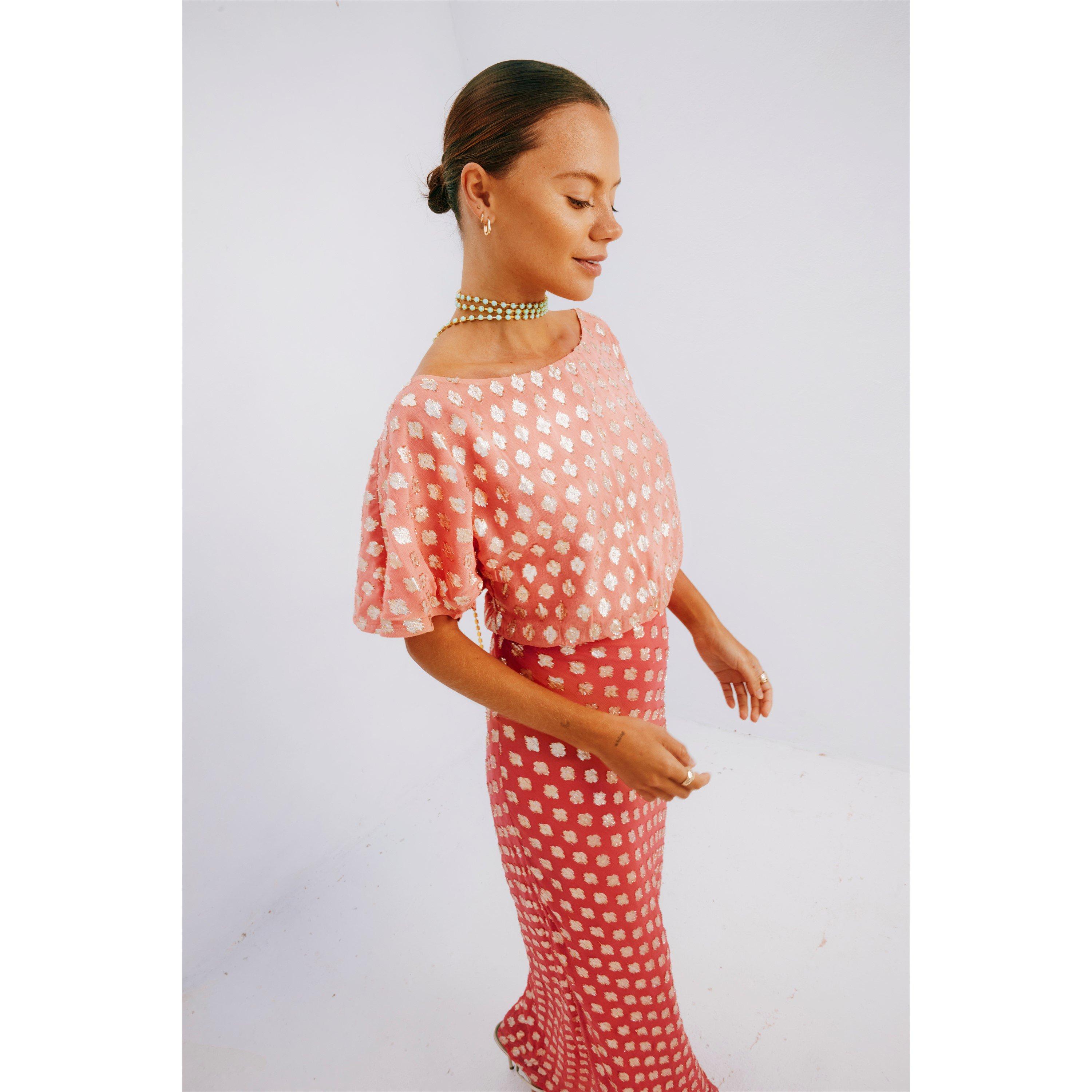 Pink - Never Fully Dressed - Women's Jacquard Tilly Maxi Dress - 6