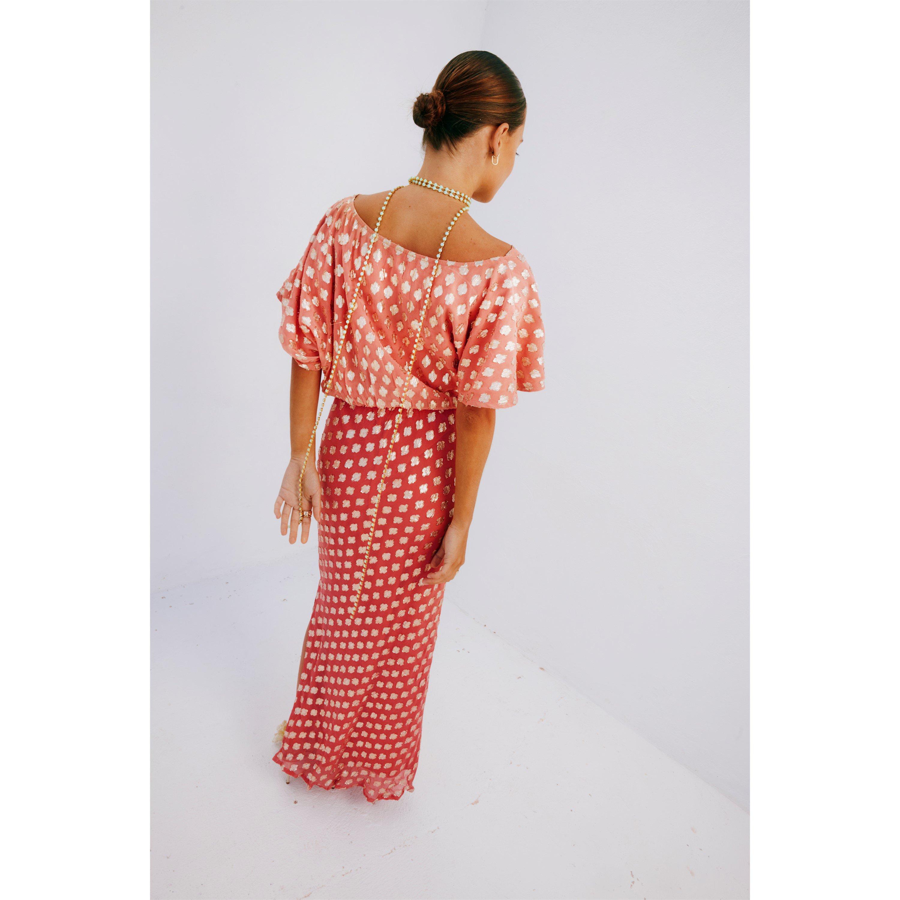 Pink - Never Fully Dressed - Women's Jacquard Tilly Maxi Dress - 9