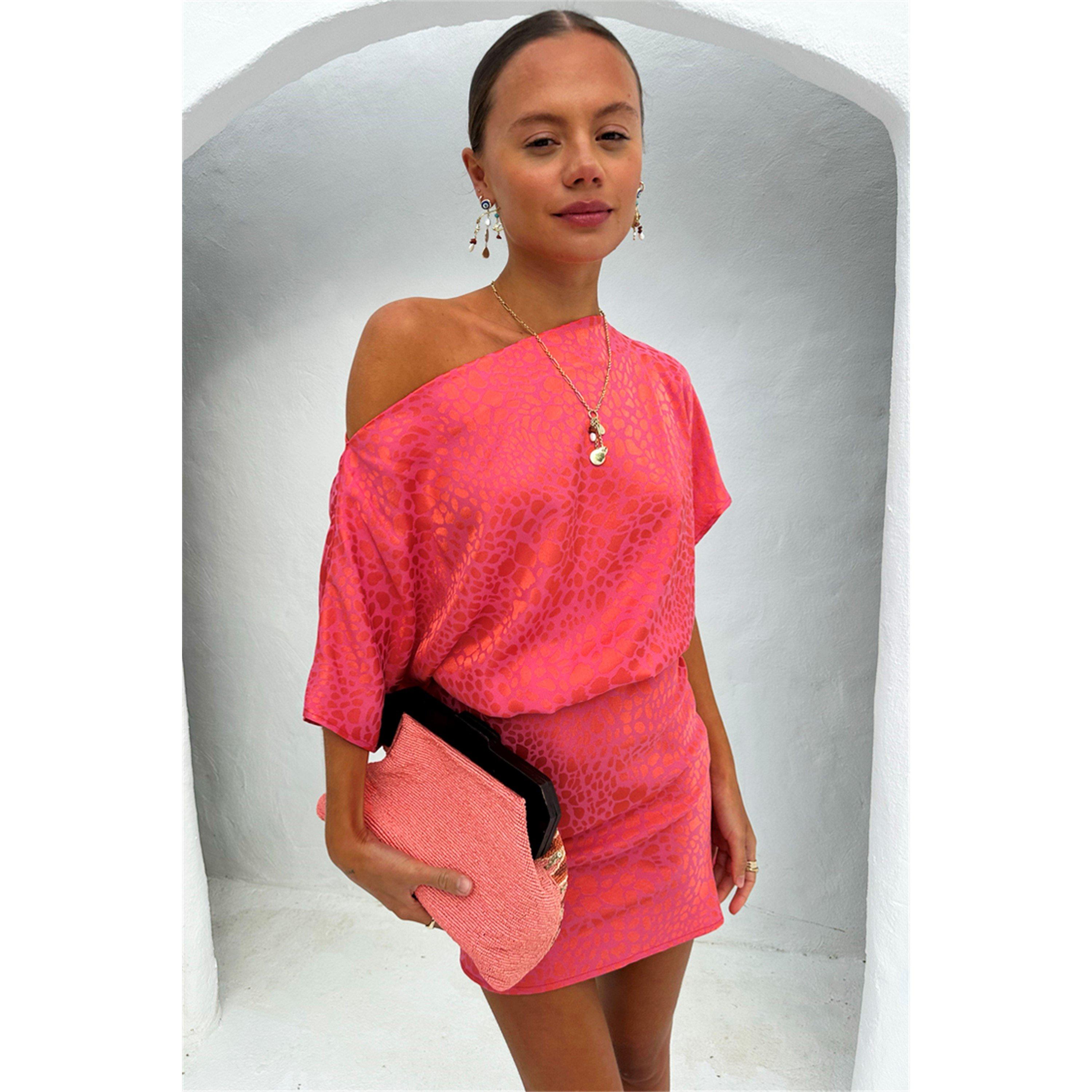 Pink - Never Fully Dressed - Tilly Plisse Mini Dress - 8