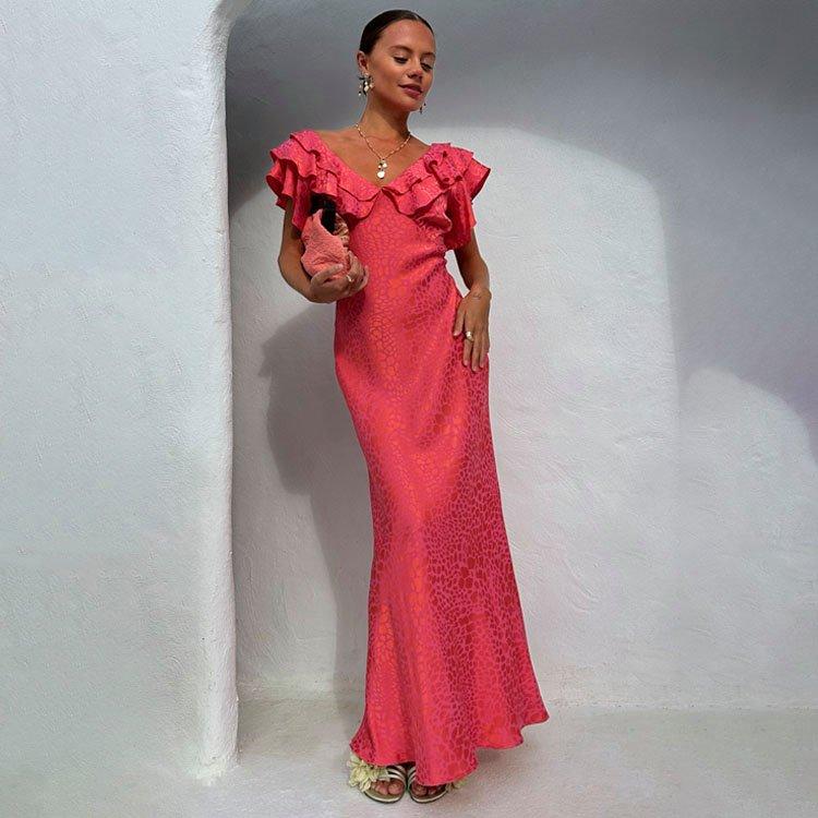 Pink - Never Fully Dressed - Women's Tilda Maxi Dress - 3