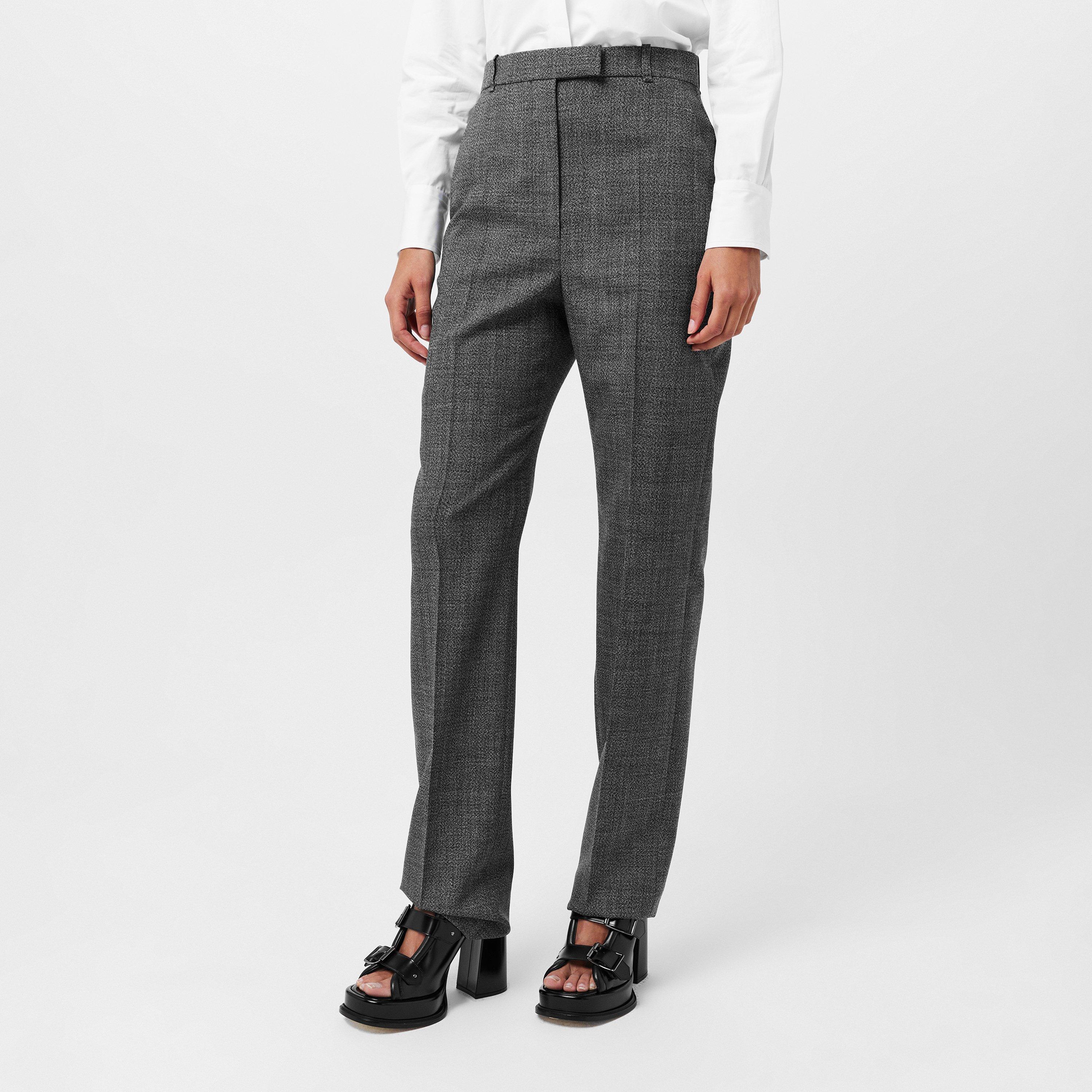 Grey - Alexander McQueen - Women's Alex Cigarette Trousers - 3