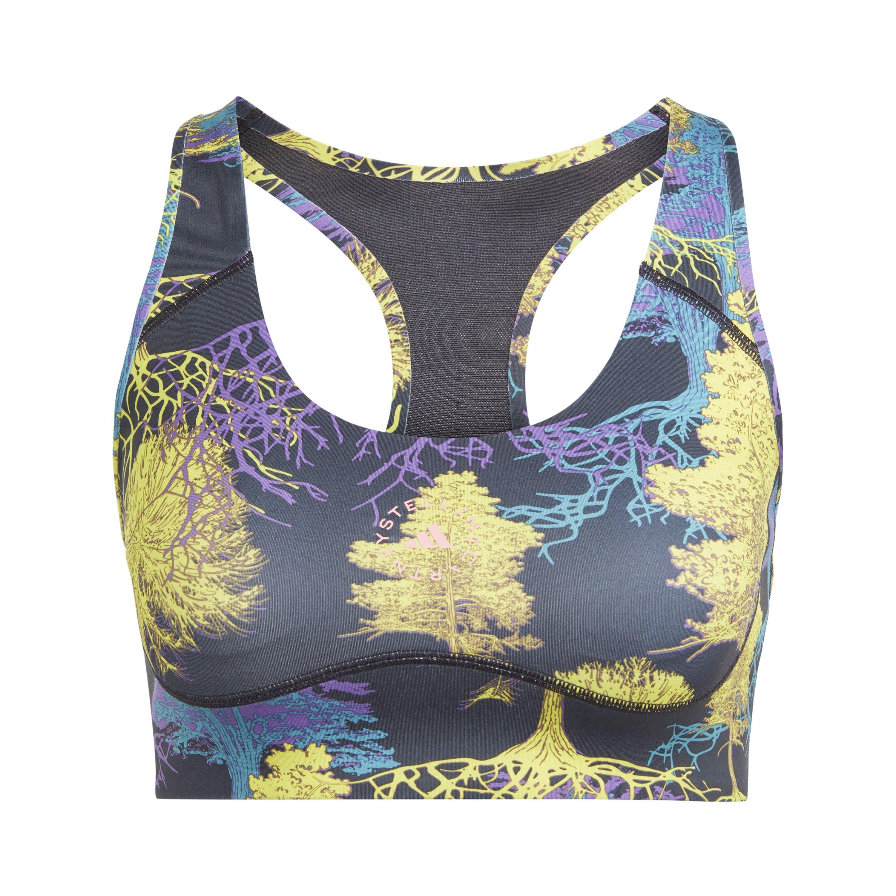 Adidas Women's Non-Wired Medium Impact Sports Bra - Green - XS D-DD