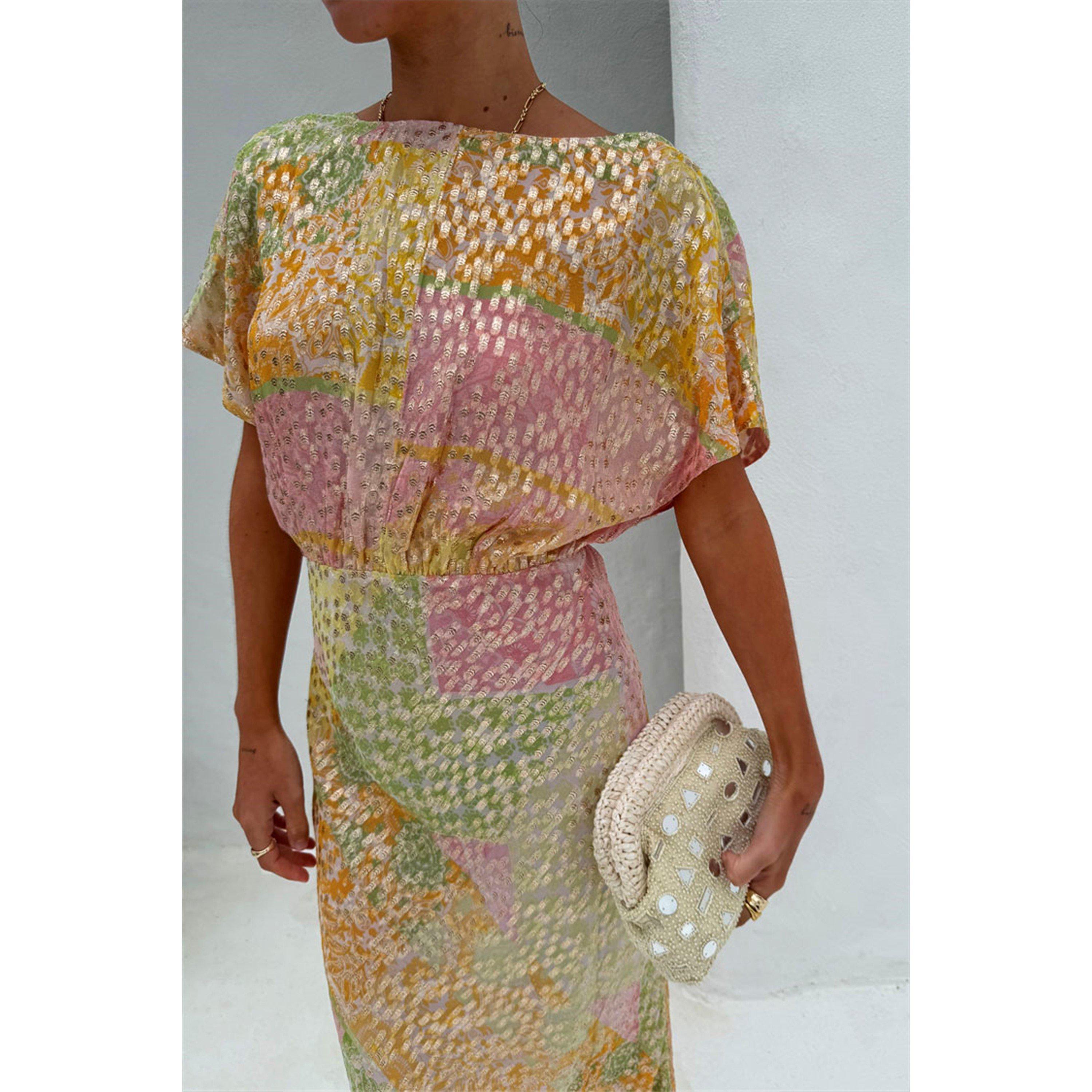 Pink - Never Fully Dressed - Women's Boho Elodie Maxi Dress - 8