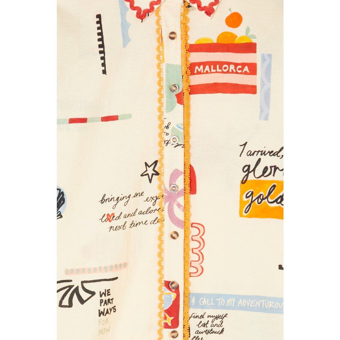 Cream - Never Fully Dressed - Women's Poema Geanie Long-Sleeve Patterned Shirt - 3