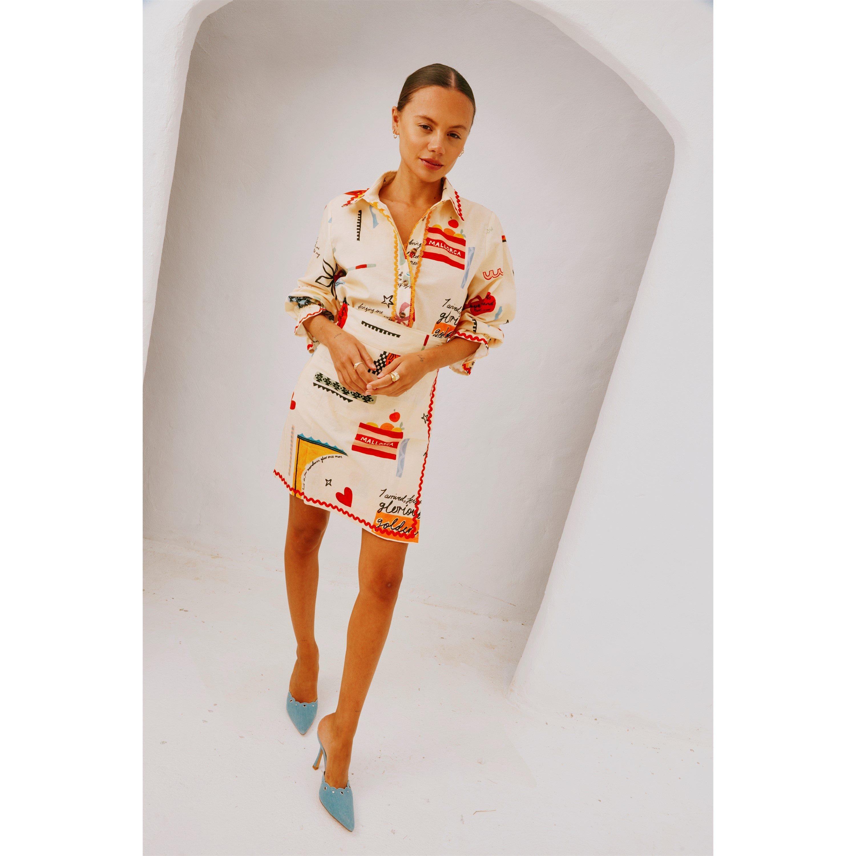 Cream - Never Fully Dressed - Women's Poema Geanie Long-Sleeve Patterned Shirt - 4