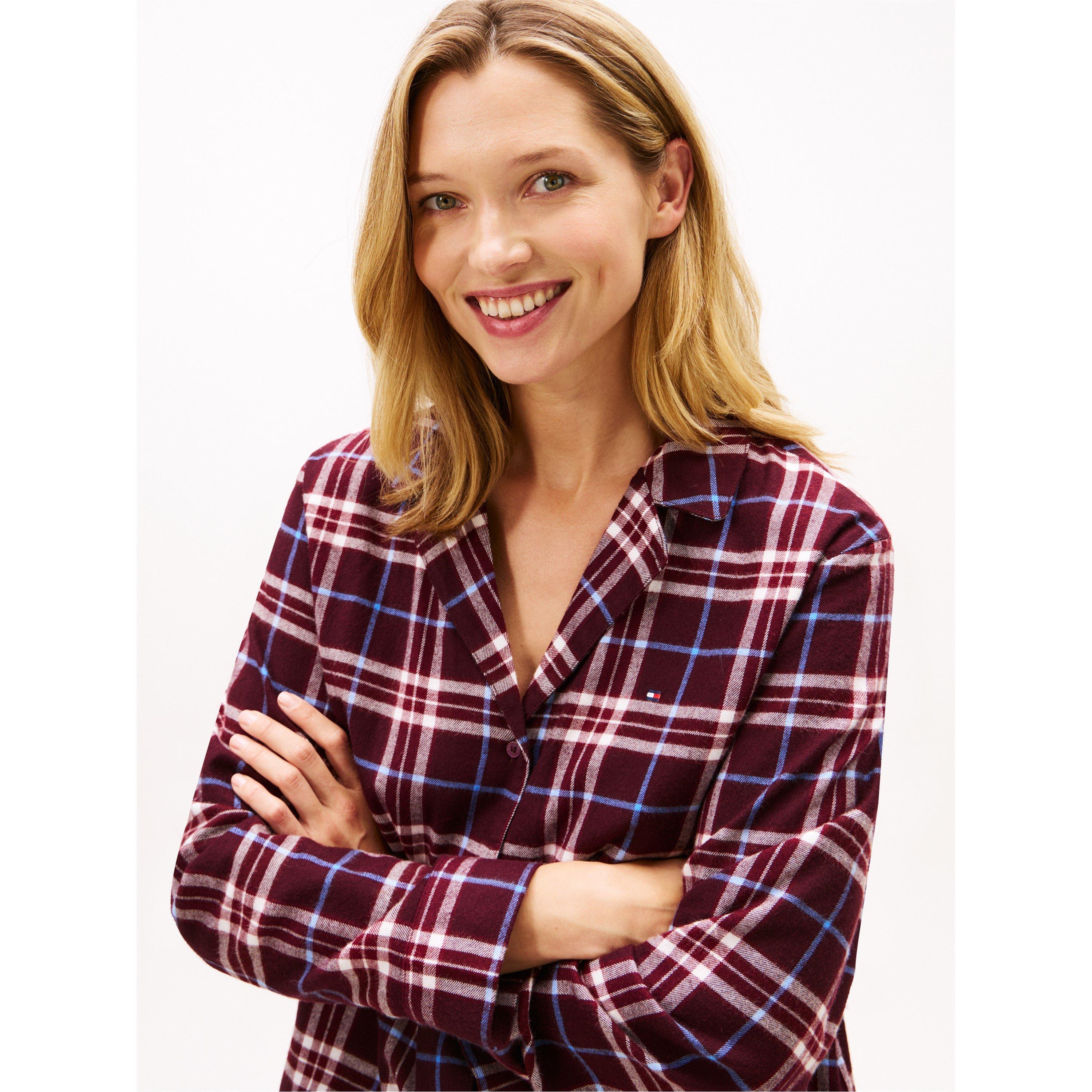 Burgundy - Tommy Hilfiger - Women's Long-Sleeve Pyjama Sets - 4