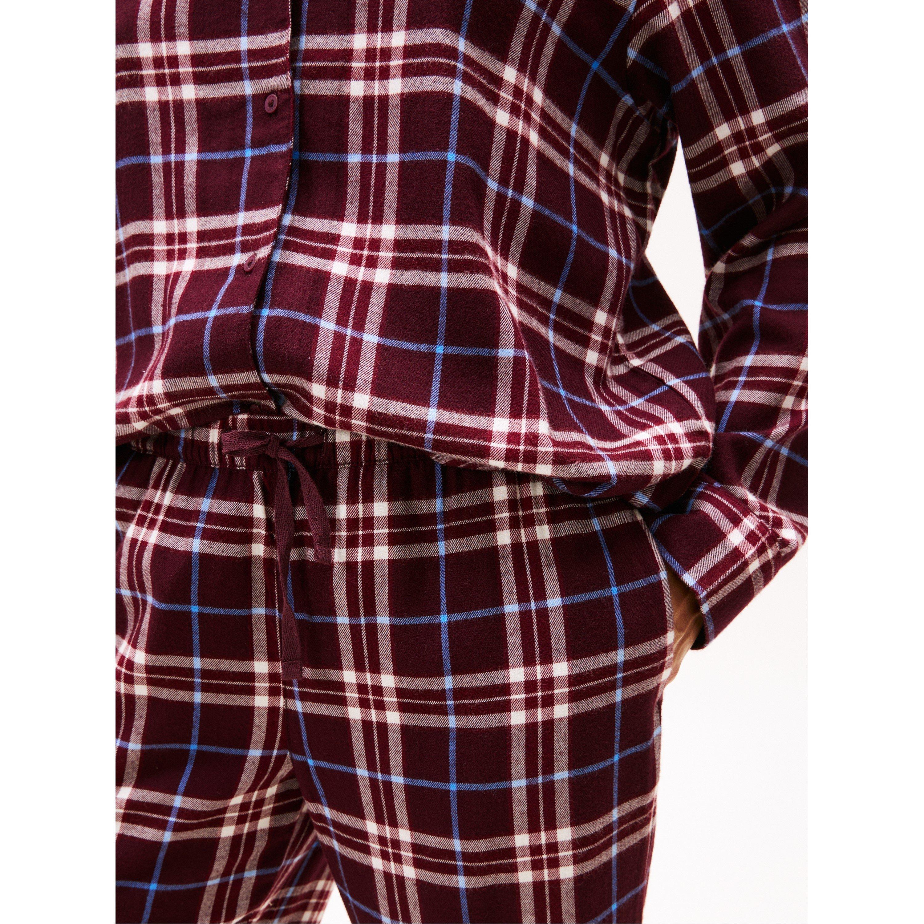 Burgundy - Tommy Hilfiger - Women's Long-Sleeve Pyjama Sets - 5