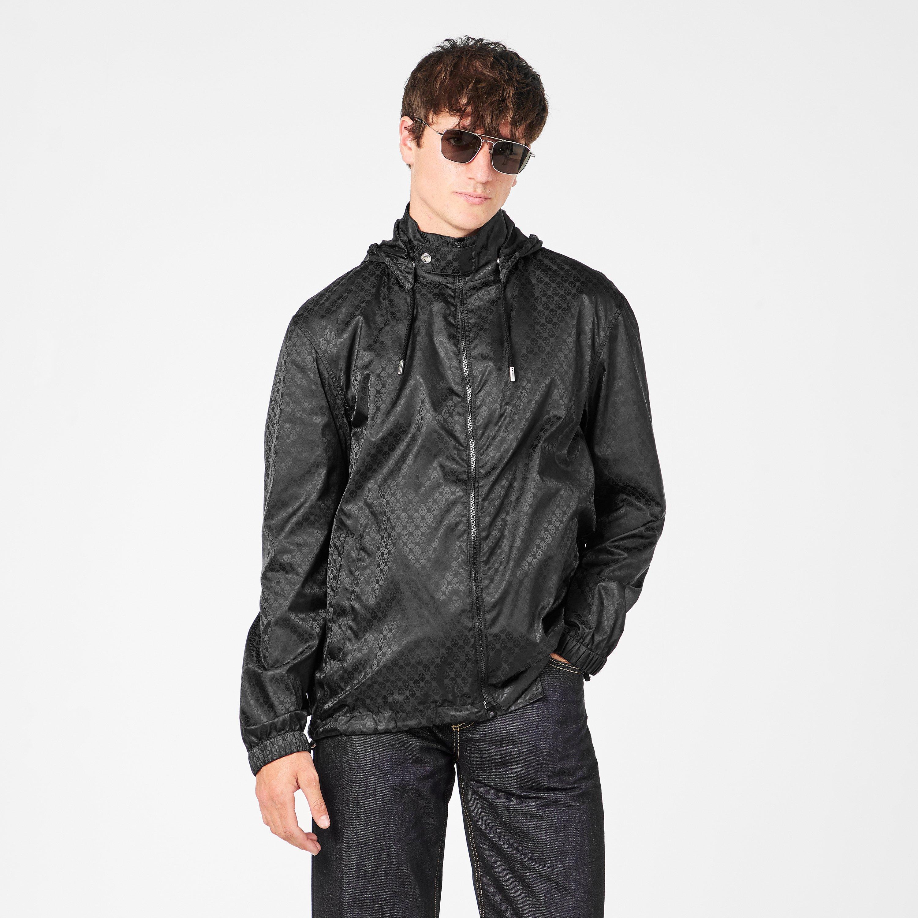 Black - Alexander McQueen - Men's  Weather-Resistant Windbreaker - 3