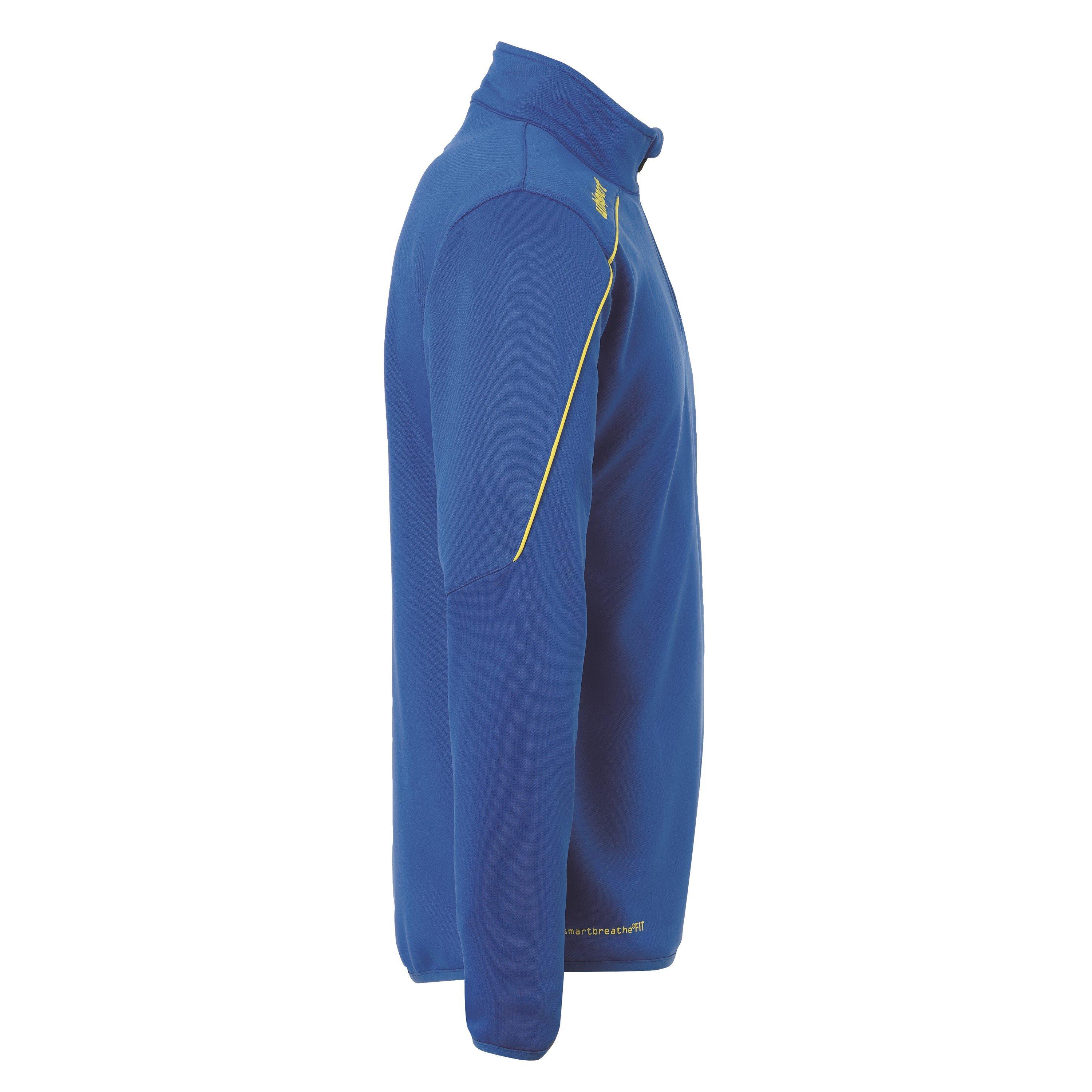 Blue/Lime Yel - Uhlsport - Stream 22 Quarter-Zip Fleece - 4