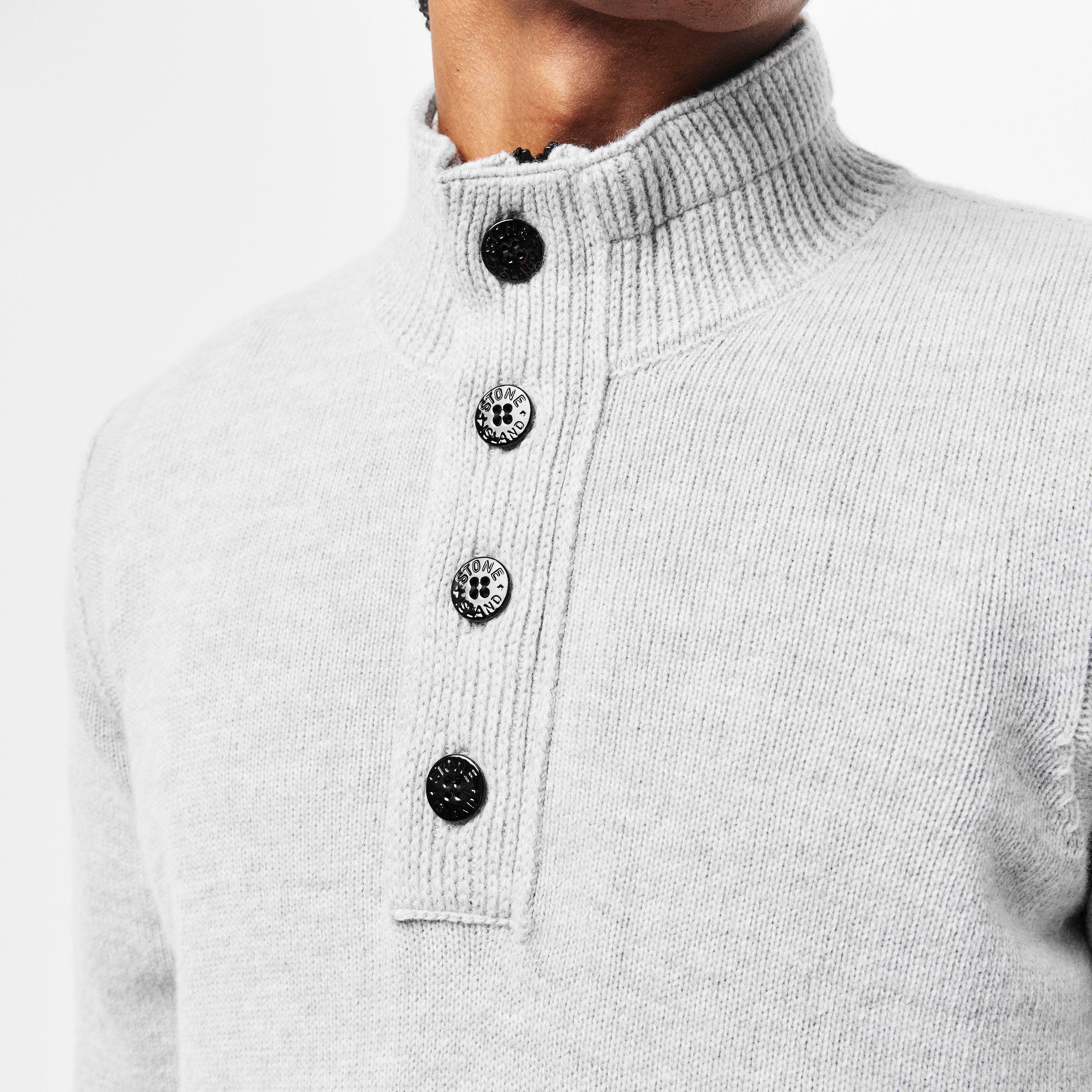 Polvere M V0M64 - Stone Island - Half-Button Jumper - 5