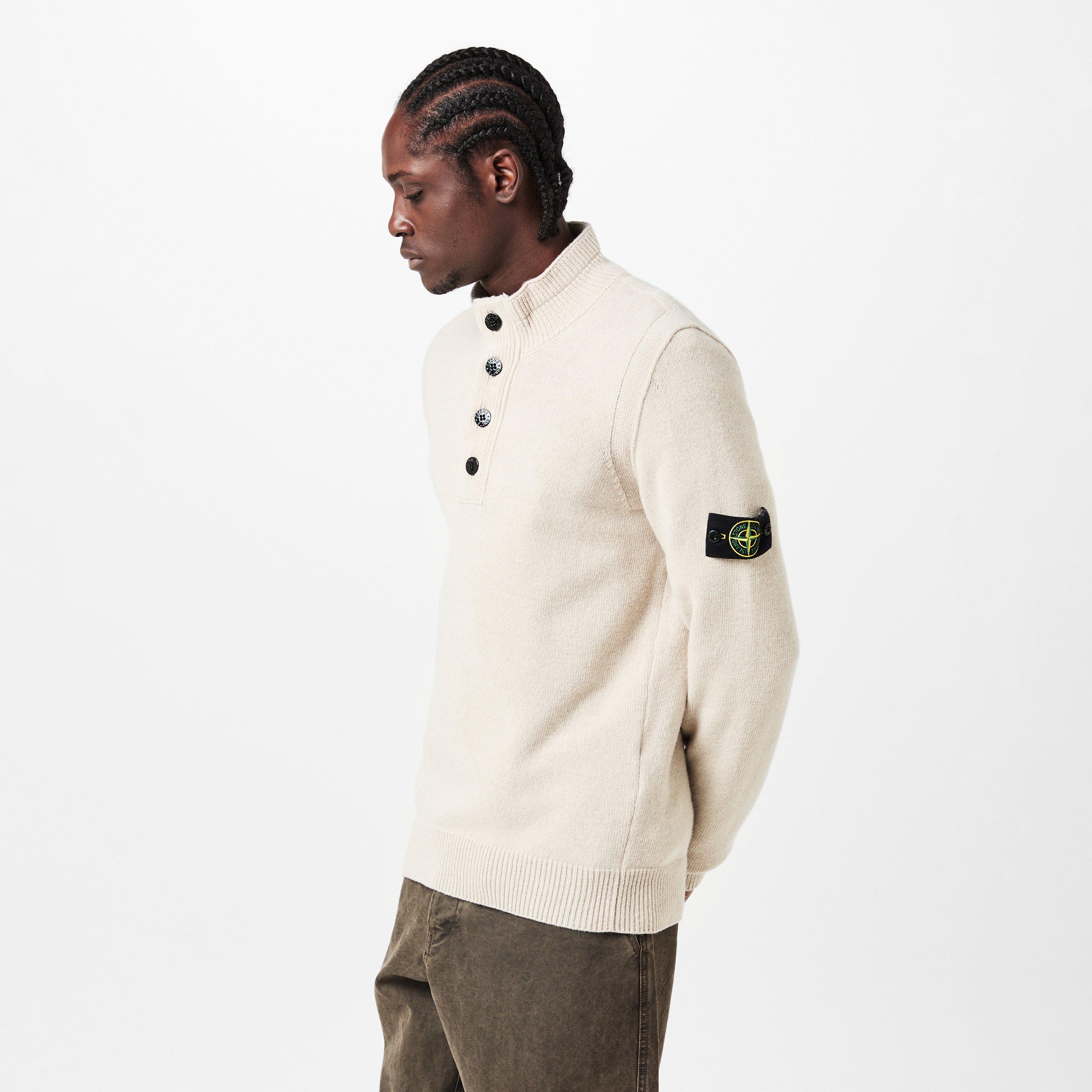 Deserto V009A - Stone Island - Half-Button Jumper - 3