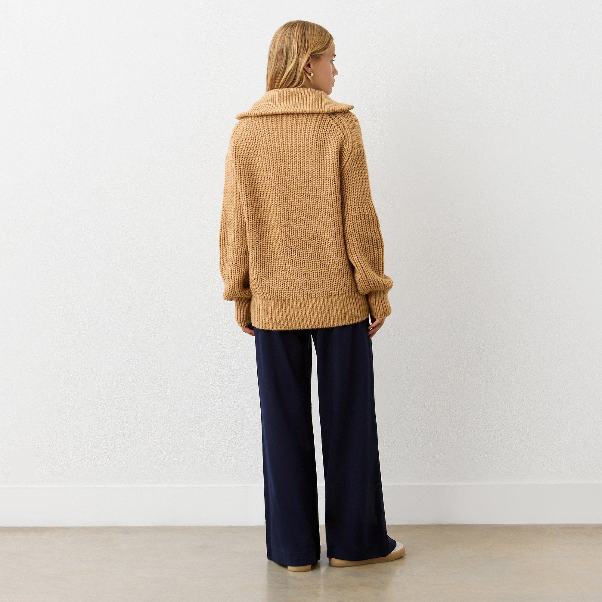 CAMEL - Finery - Wilma Half Zip Jumper - 5