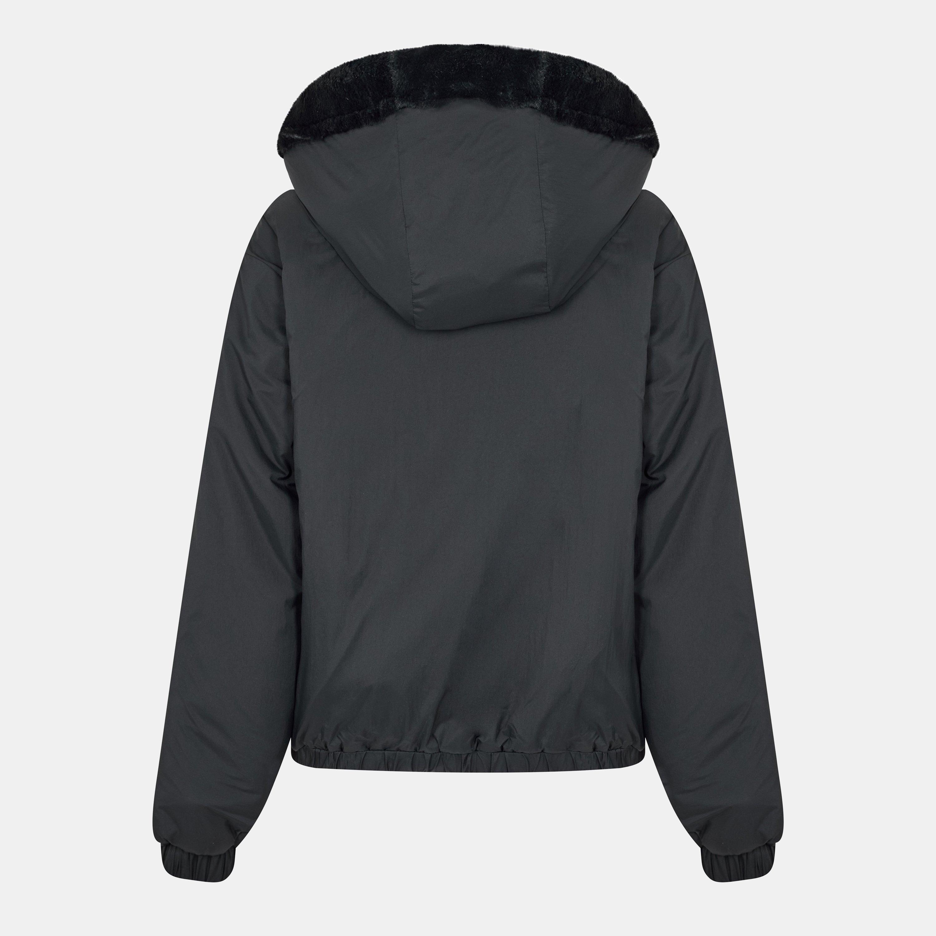 Black - Moose Knuckles - Women's Eaaton Bunny Thermal Insulation Bomber Jacket - 2