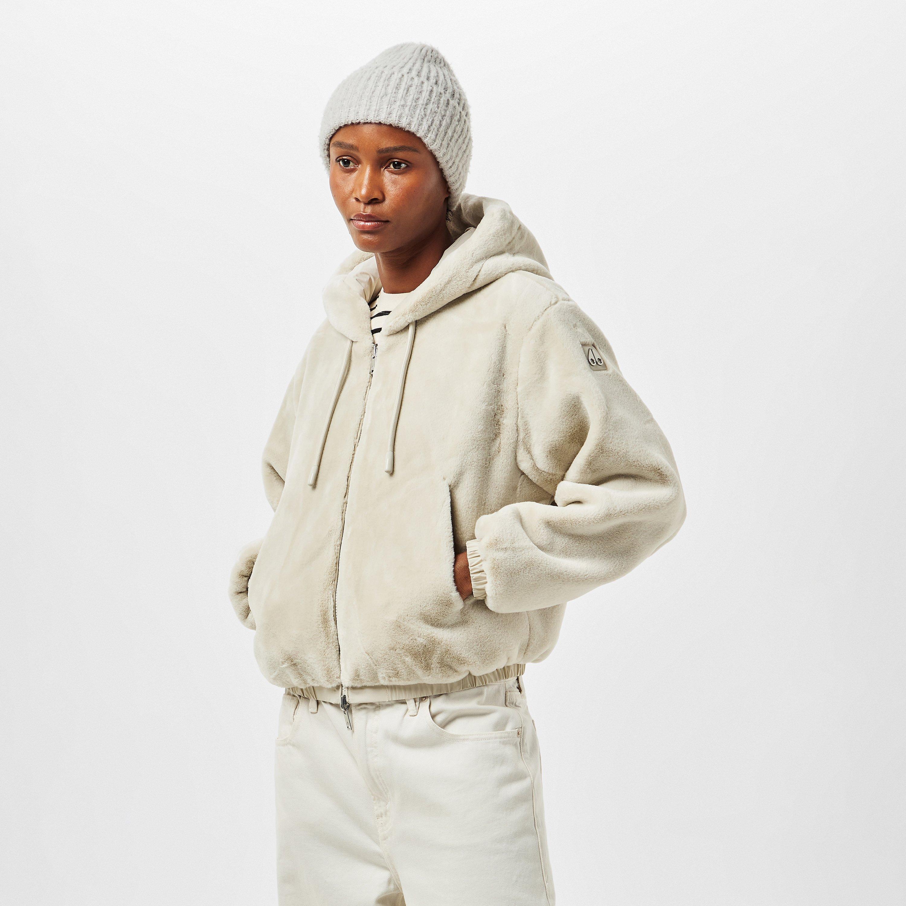 Alabaster - Moose Knuckles - Women's Eaaton Bunny Thermal Insulated Bomber Jacket - 3