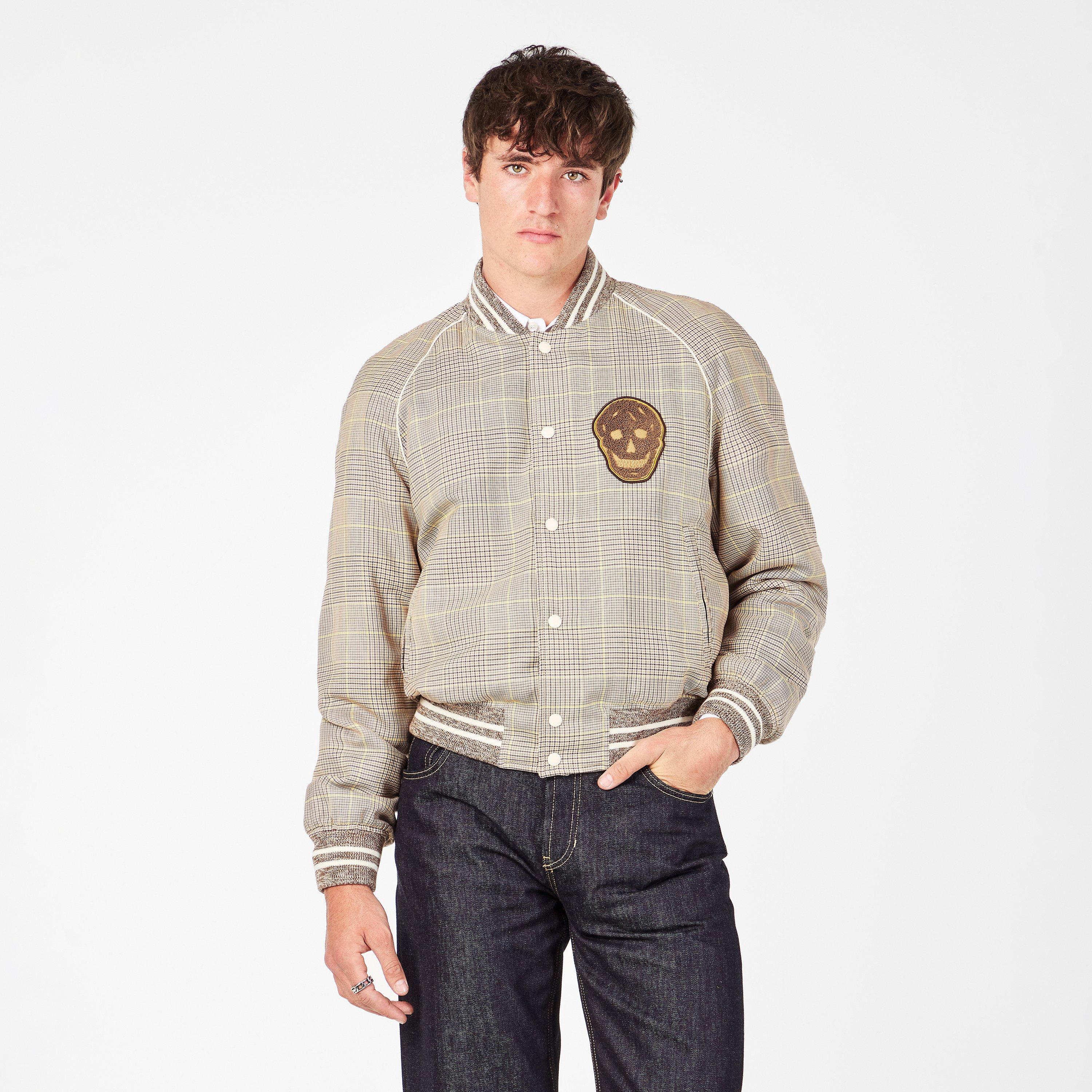 Ivory/Brwn - Alexander McQueen - Men's  Bomber Jacket - 3