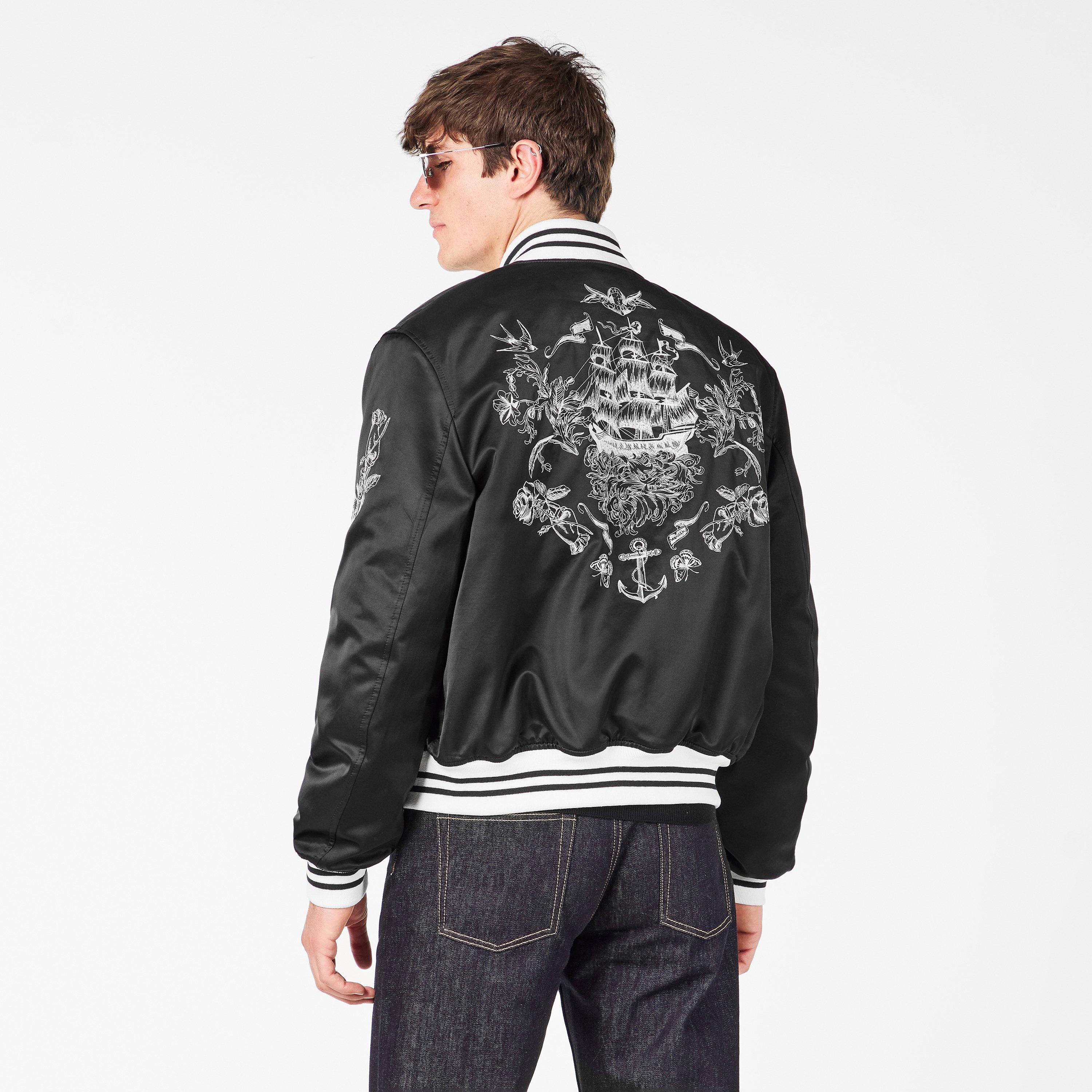 Black - Alexander McQueen - Men's Tailored Bomber Jacket - 4