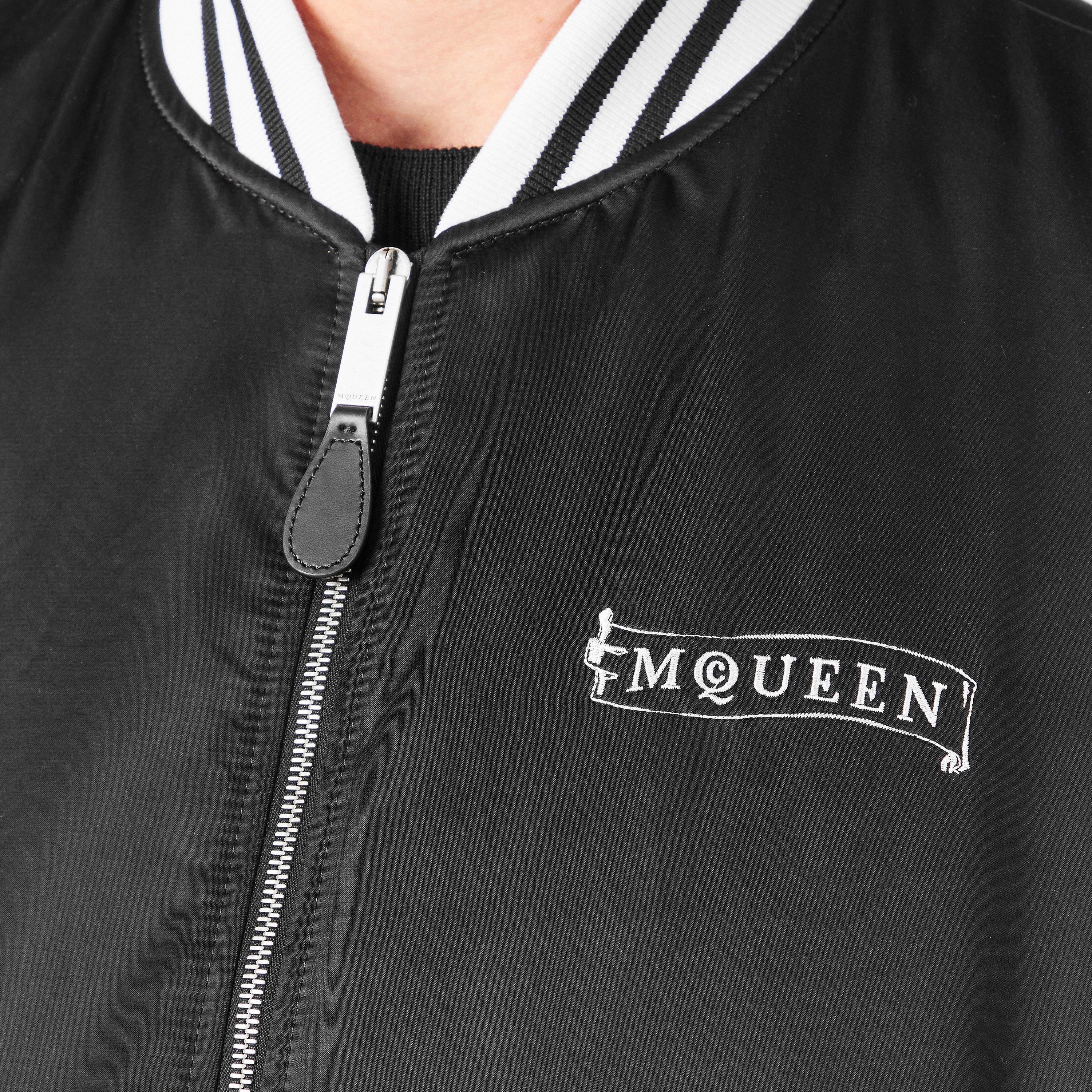 Black - Alexander McQueen - Men's Tailored Bomber Jacket - 5